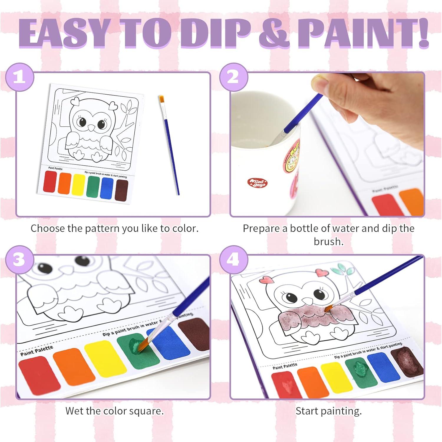 Libros de Pintura Acuarela VKPI - 18 Hojas Sin Desorden