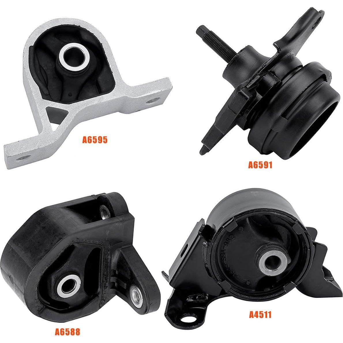 Juego de 4 Soportes de Motor y Transmisión EMTMOUN para Honda Civic 2001-2005 1.7L