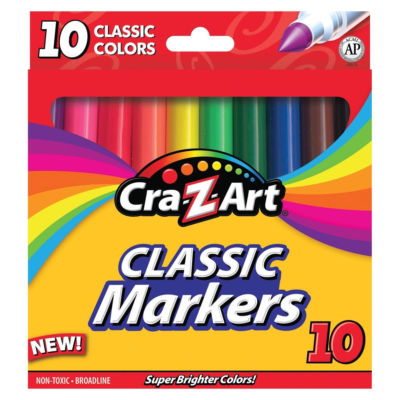 Cra-Z-Art Broadline Markers Non Washable 10 CT