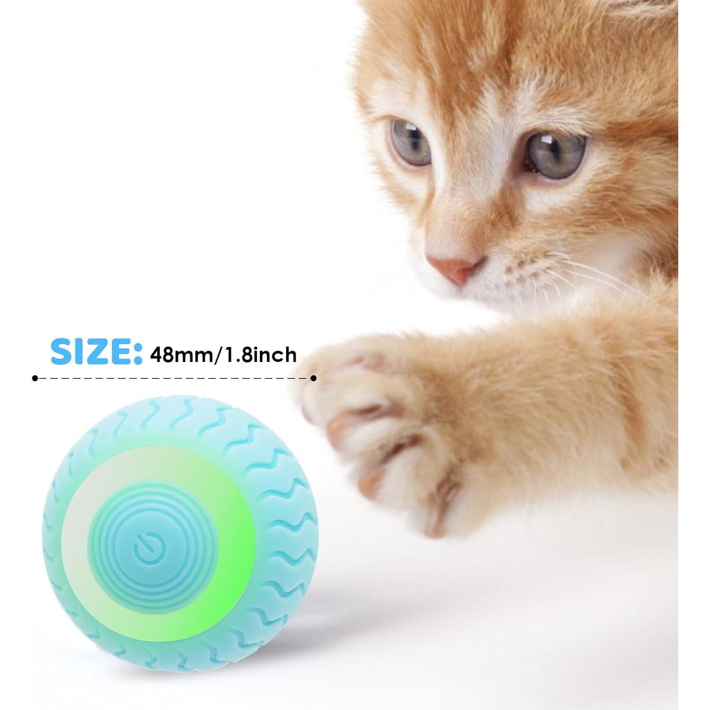 Bola Interactiva para Gatos PAKOO Eléctrica LED 4,57cm