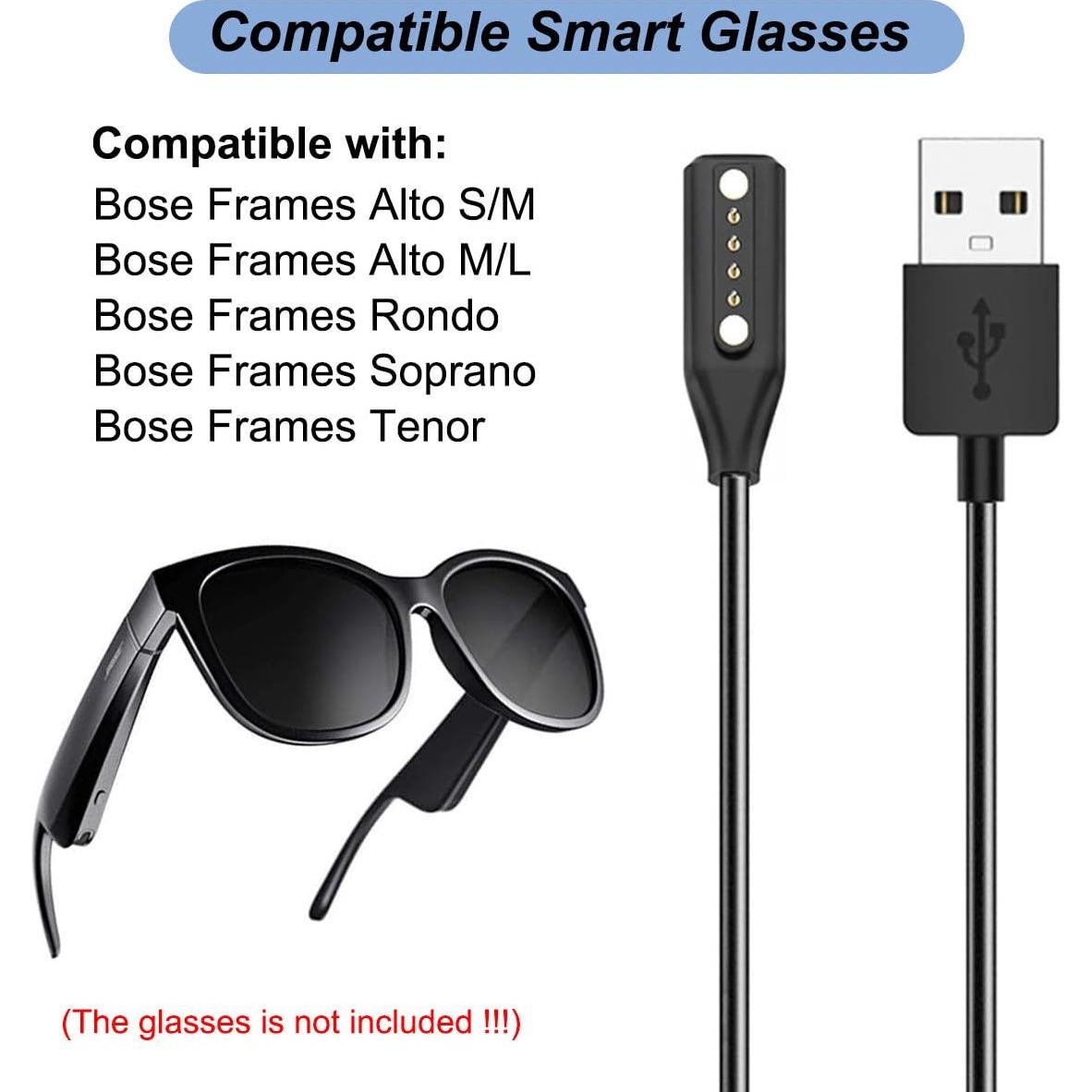 Cargador USB para gafas Bose Frames Alto/Rondo/Soprano