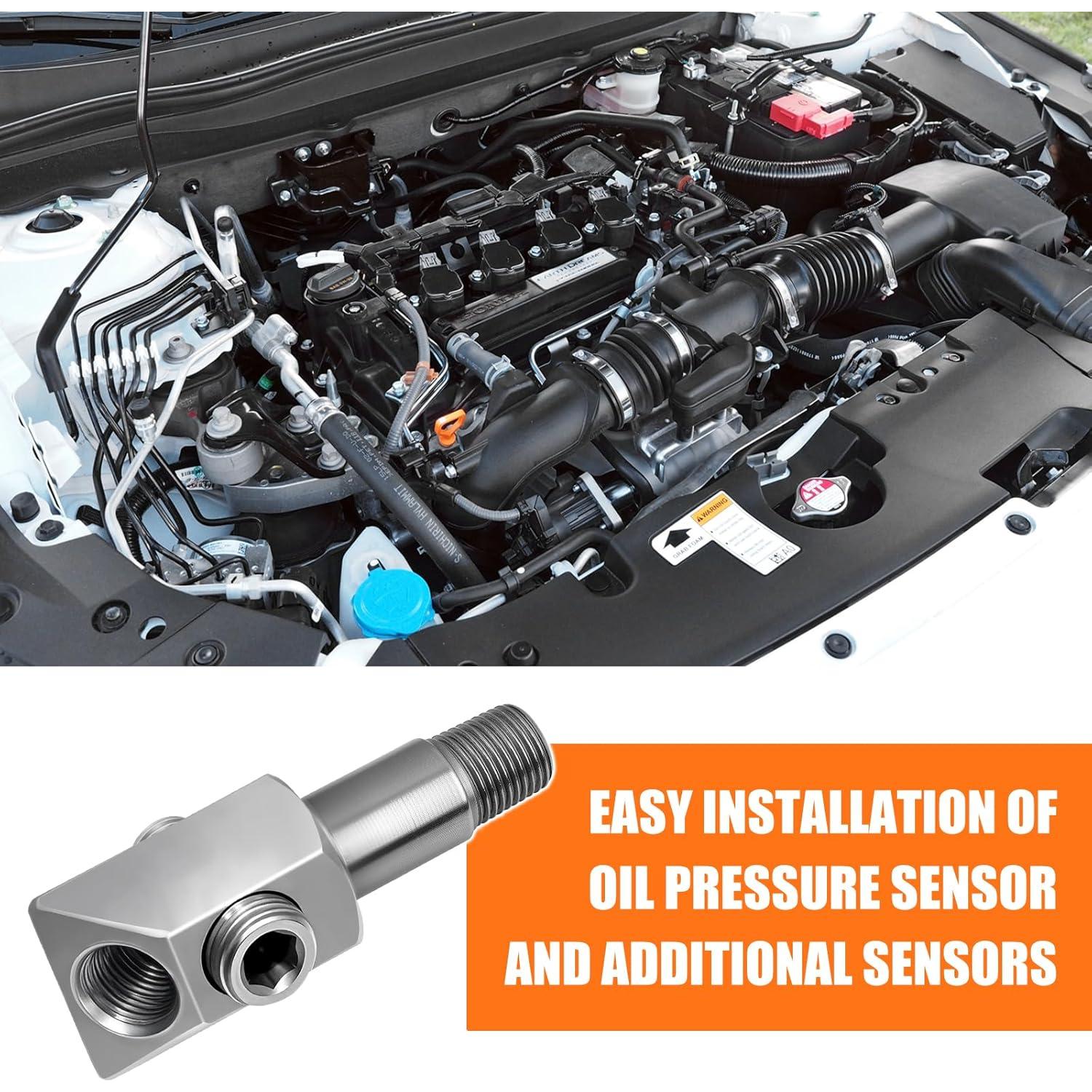 Adaptador de Rosca Sensor de Presión Aceite MEKILYN 1/8 NPT