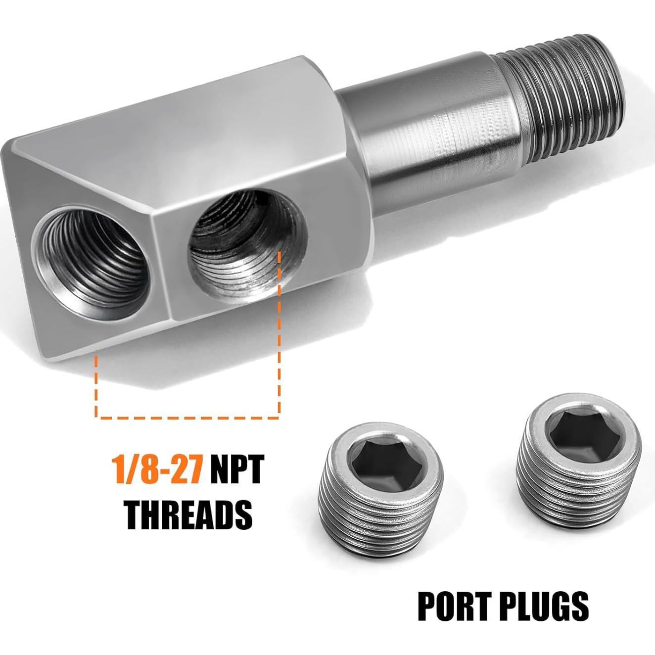 Adaptador de Rosca Sensor de Presión Aceite MEKILYN 1/8 NPT