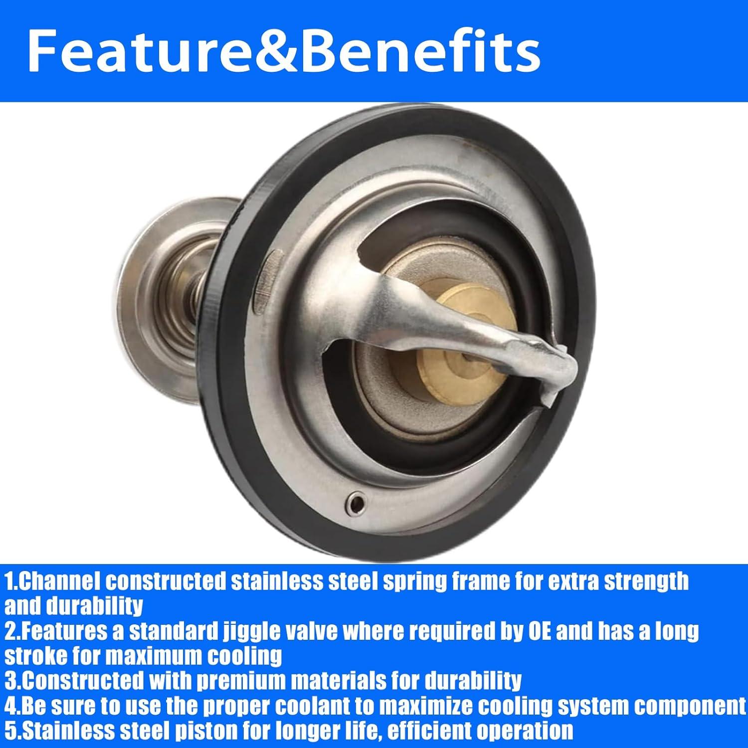 Termostato de Refrigerante DINGTONG para Ford 7.3L Diesel 1999-2003