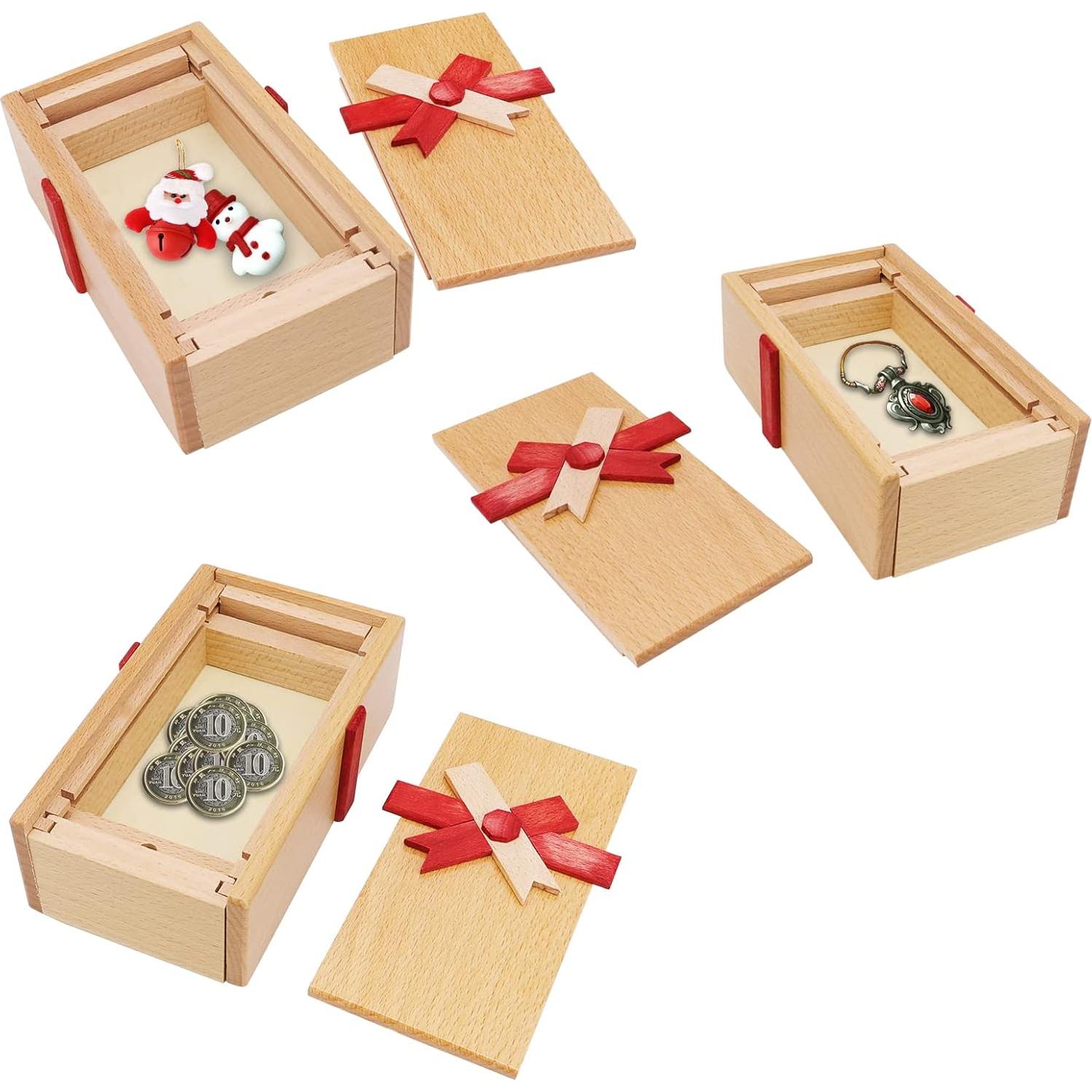 Caja de Rompecabezas Madera EEOCWF con Compartimento Secreto