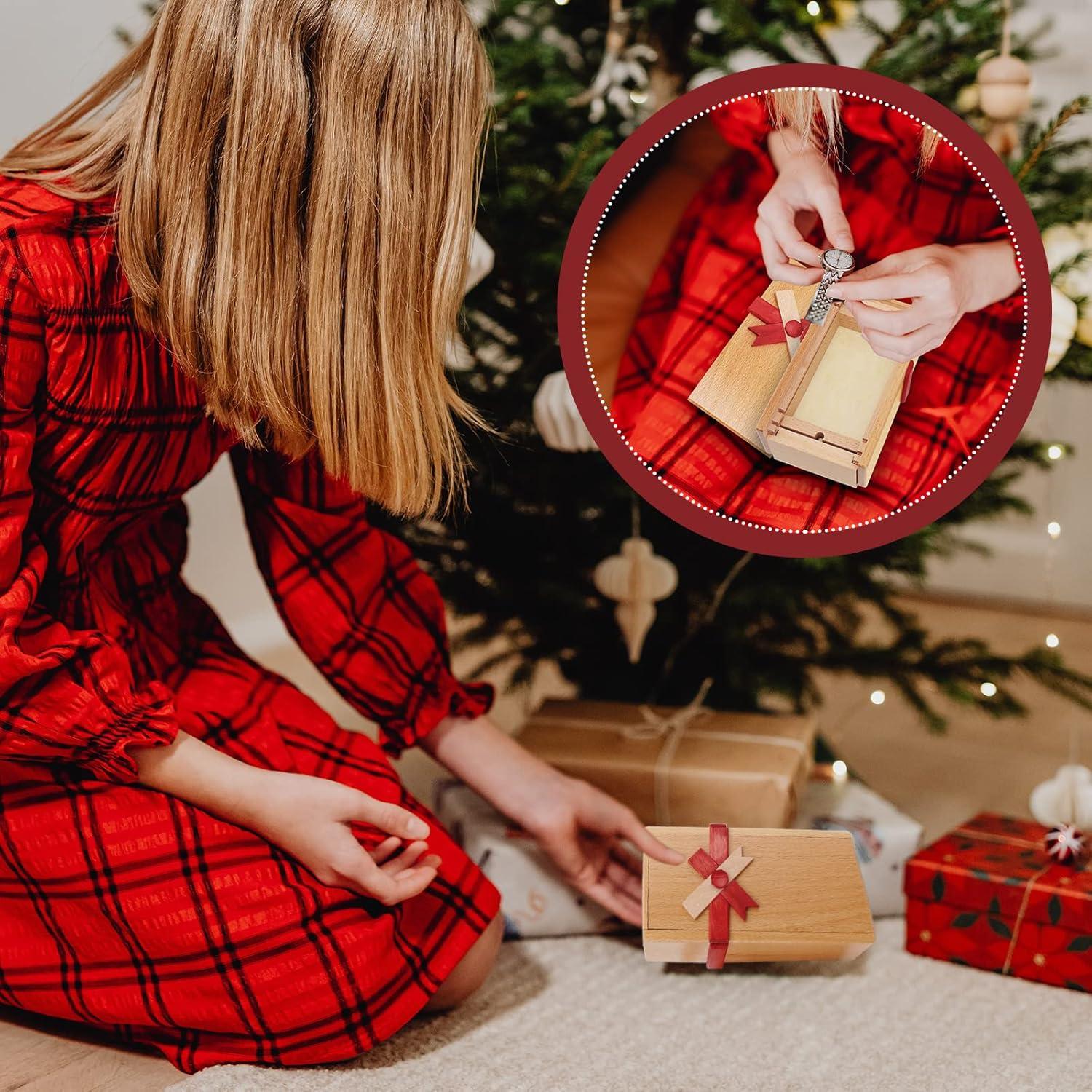 Caja de Rompecabezas Madera EEOCWF con Compartimento Secreto