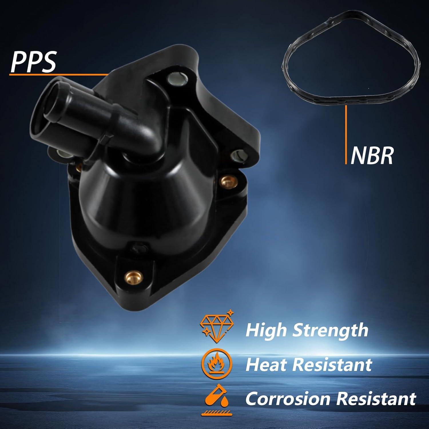 Carcasa del termostato FUSCH con sello para Honda y Acura