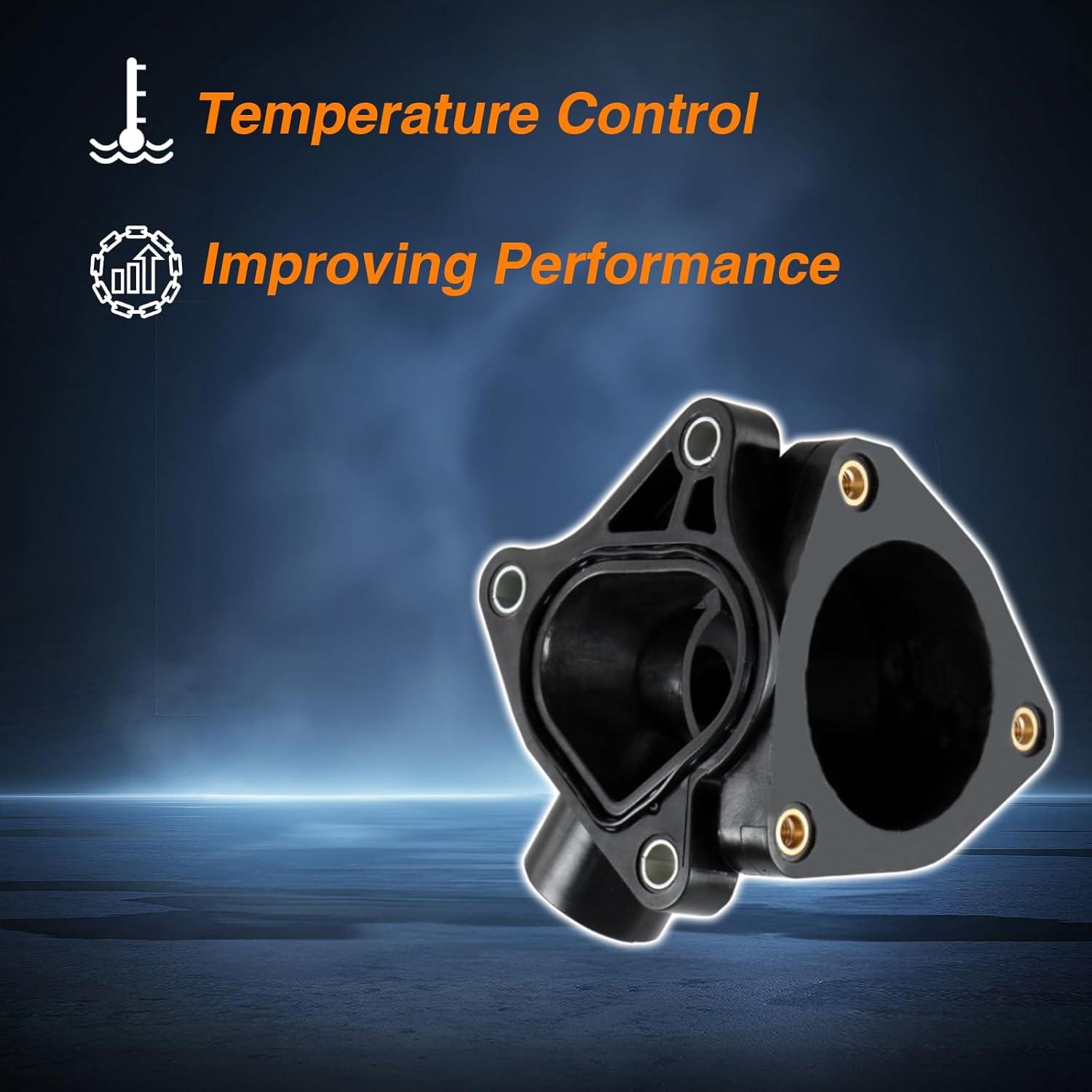 Carcasa del termostato FUSCH con sello para Honda y Acura