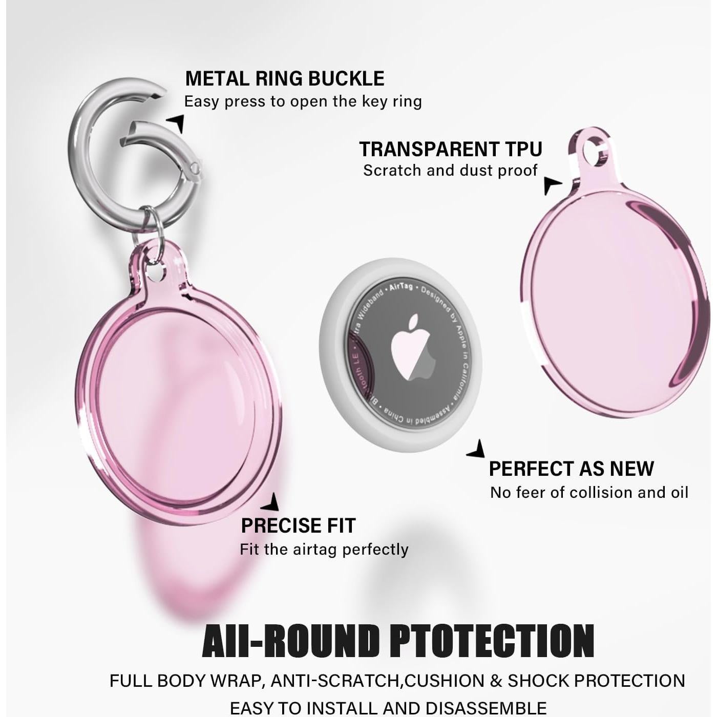 Paquete de 4 Soportes Galafoki para Apple AirTag - Impermeables