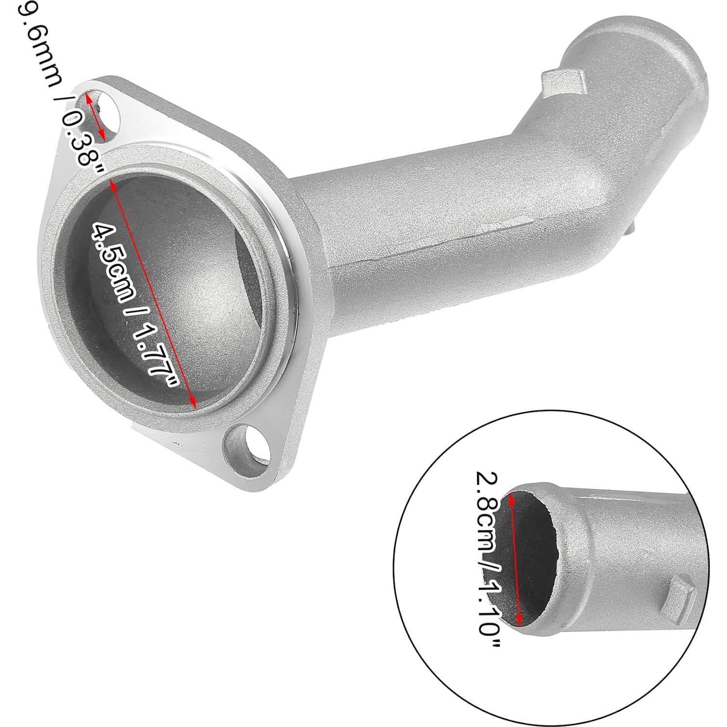 Carcasa de Termostato Metal X AUTOHAUX para Volkswagen Jetta 1999-2011/2014-2017