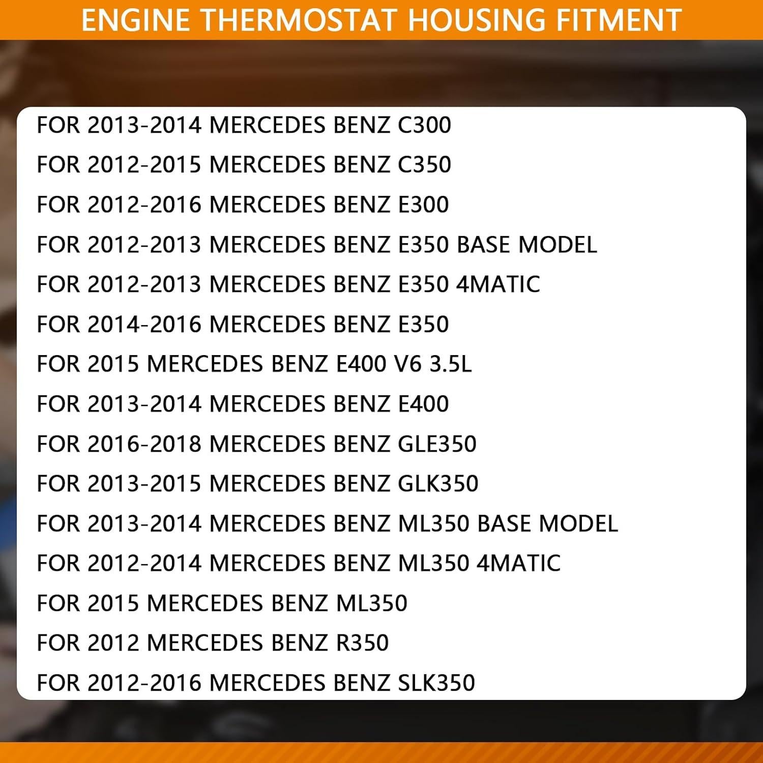 Carcasa Termostato Refrigerante BRTEC para Mercedes-Benz