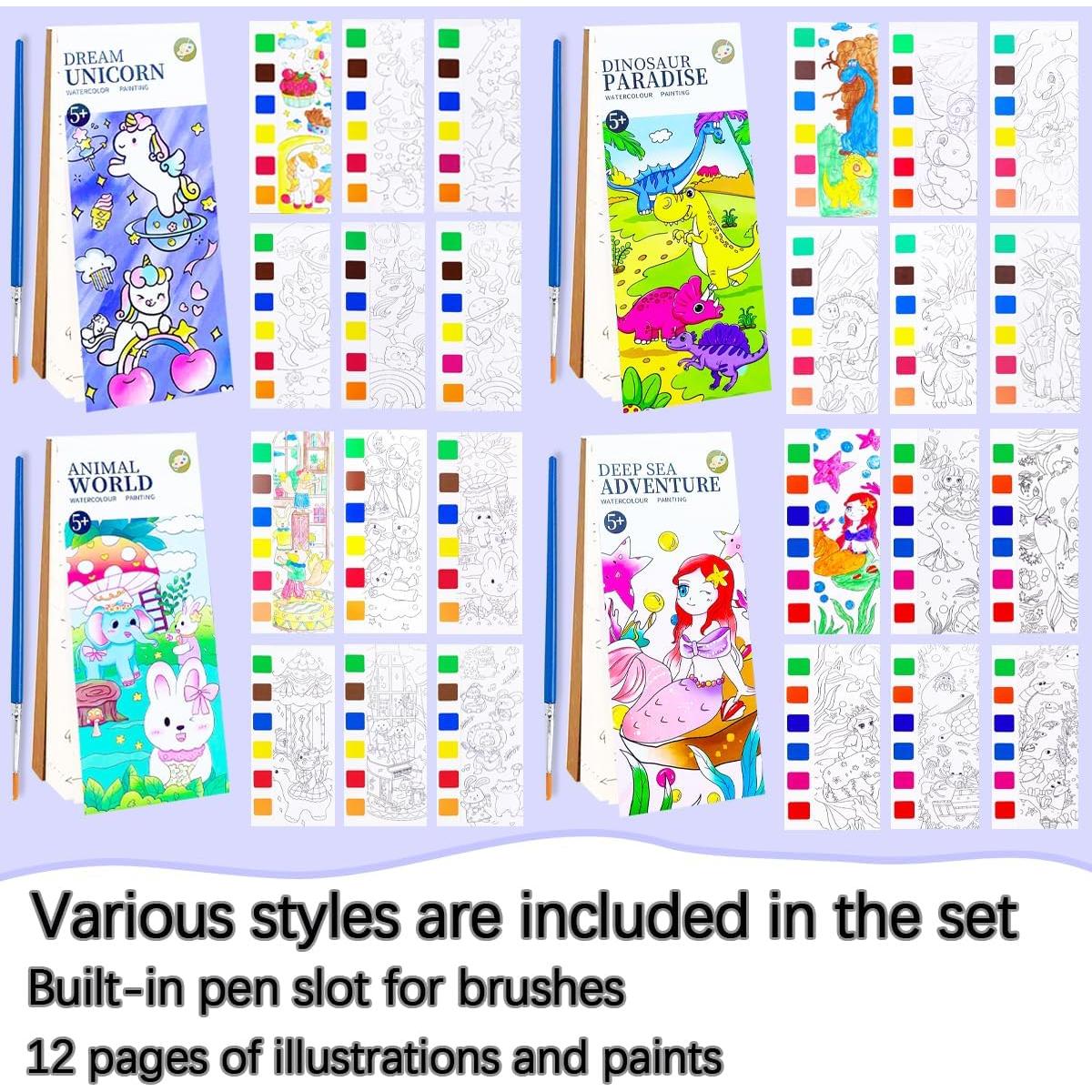 Set de Pintura Acuarela YXOTJHS para Niños 4 Piezas