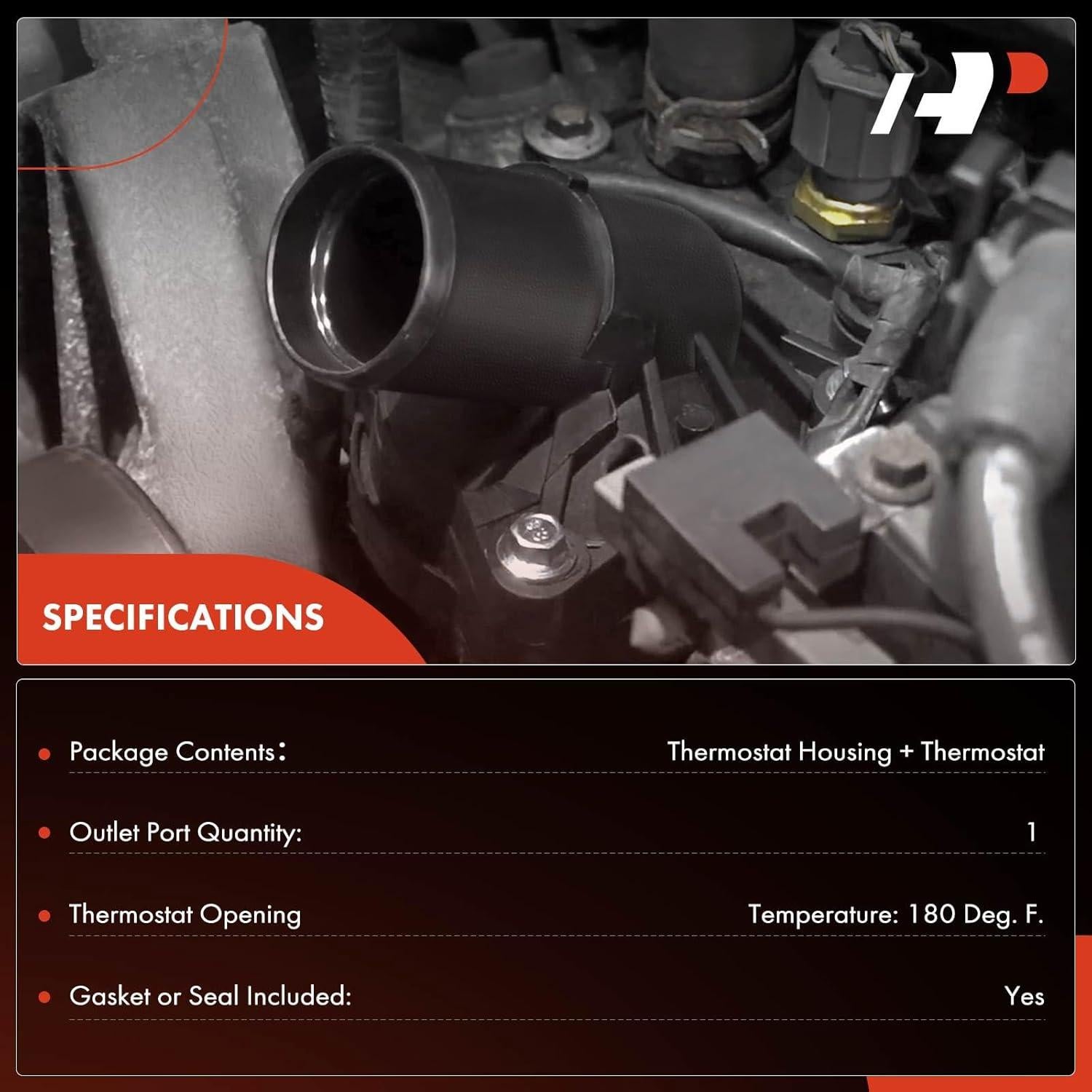 Conjunto Carcasa Termostato A-Premium para Nissan e INFINITI