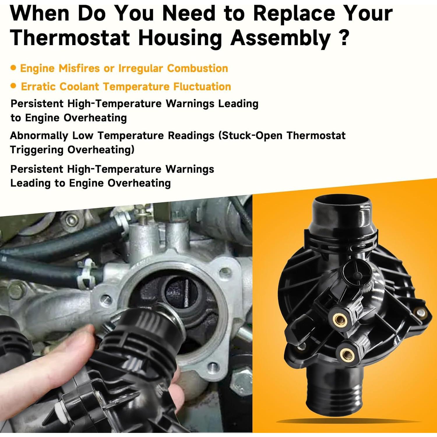 Carcasa de termostato doietc para BMW E90 E92 E60 E83 2006-2016