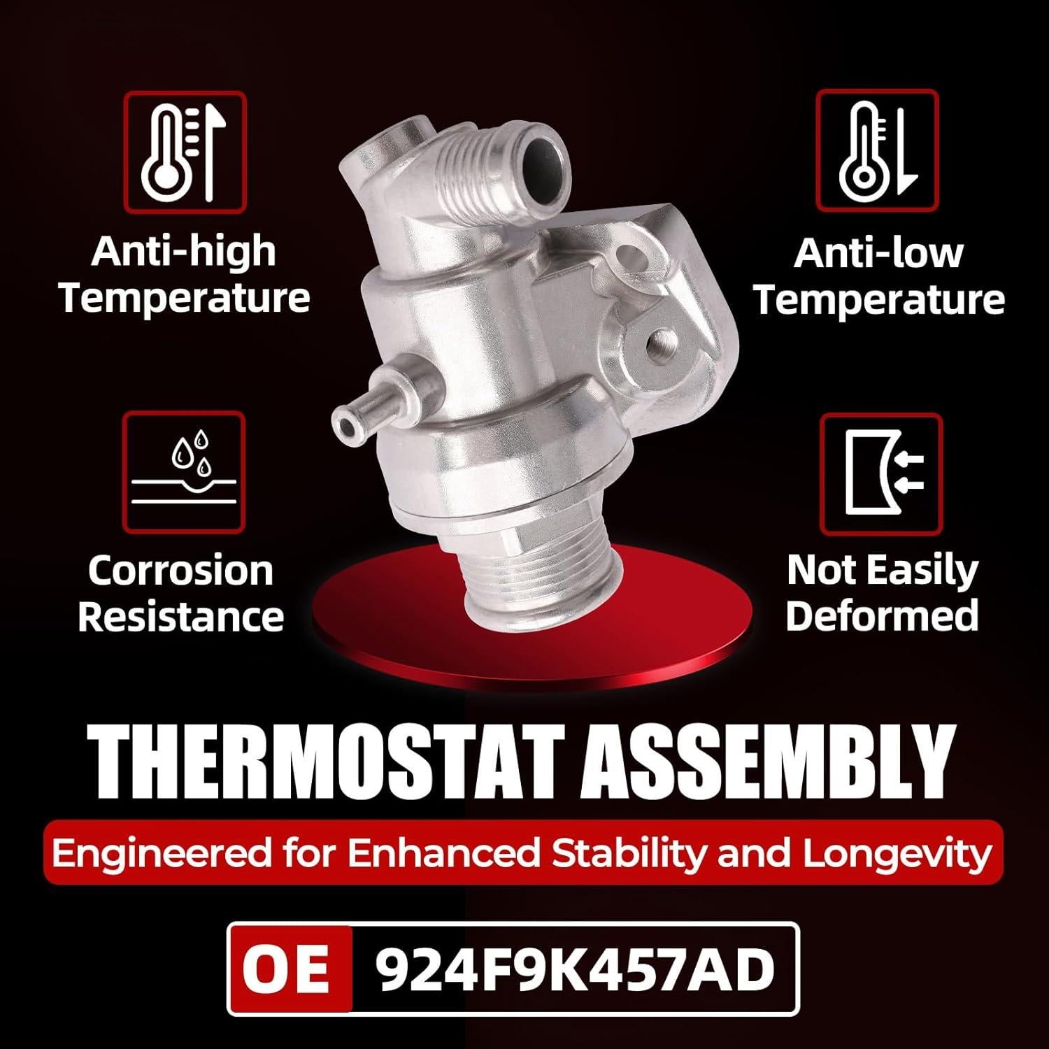 Conjunto de Carcasa de Termostato MITZONE 1.8L 2.4L 2.5L Aluminio