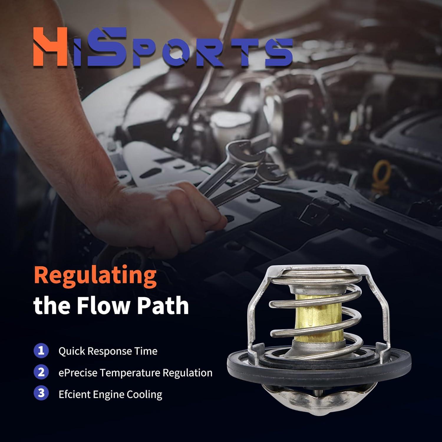 Termostato de Refrigerante HiSport 461-180 para Buick y Chevy