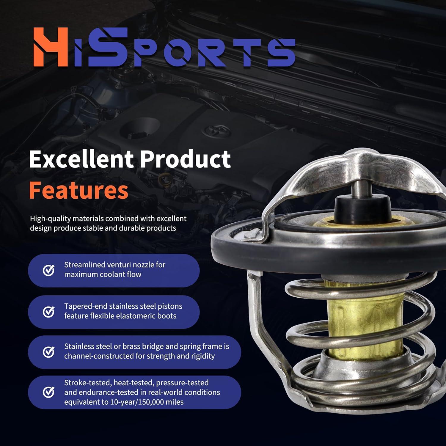 Termostato de Refrigerante HiSport 461-180 para Buick y Chevy