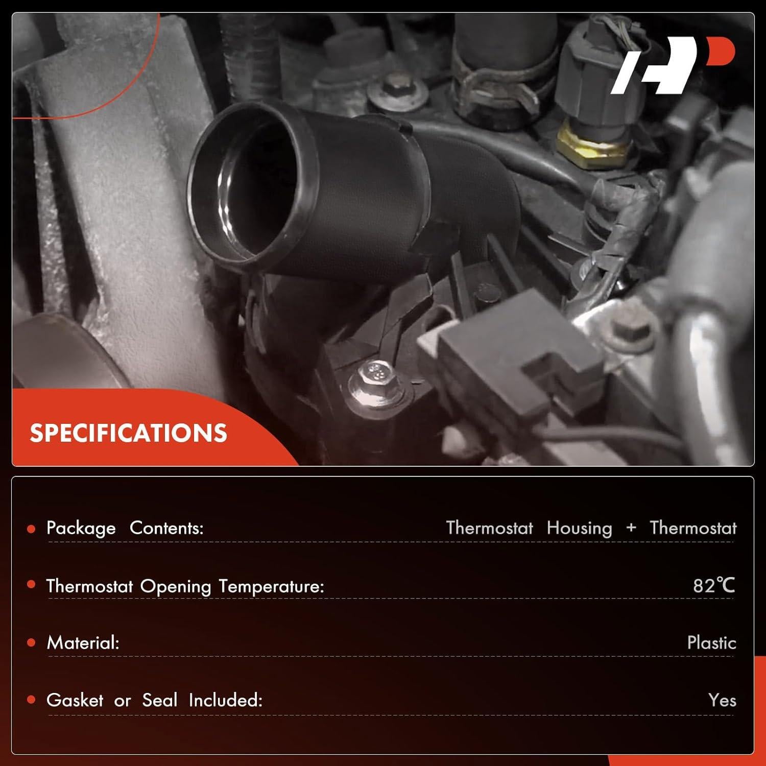 Carcasa de Termostato A-Premium para Toyota y Lexus V8