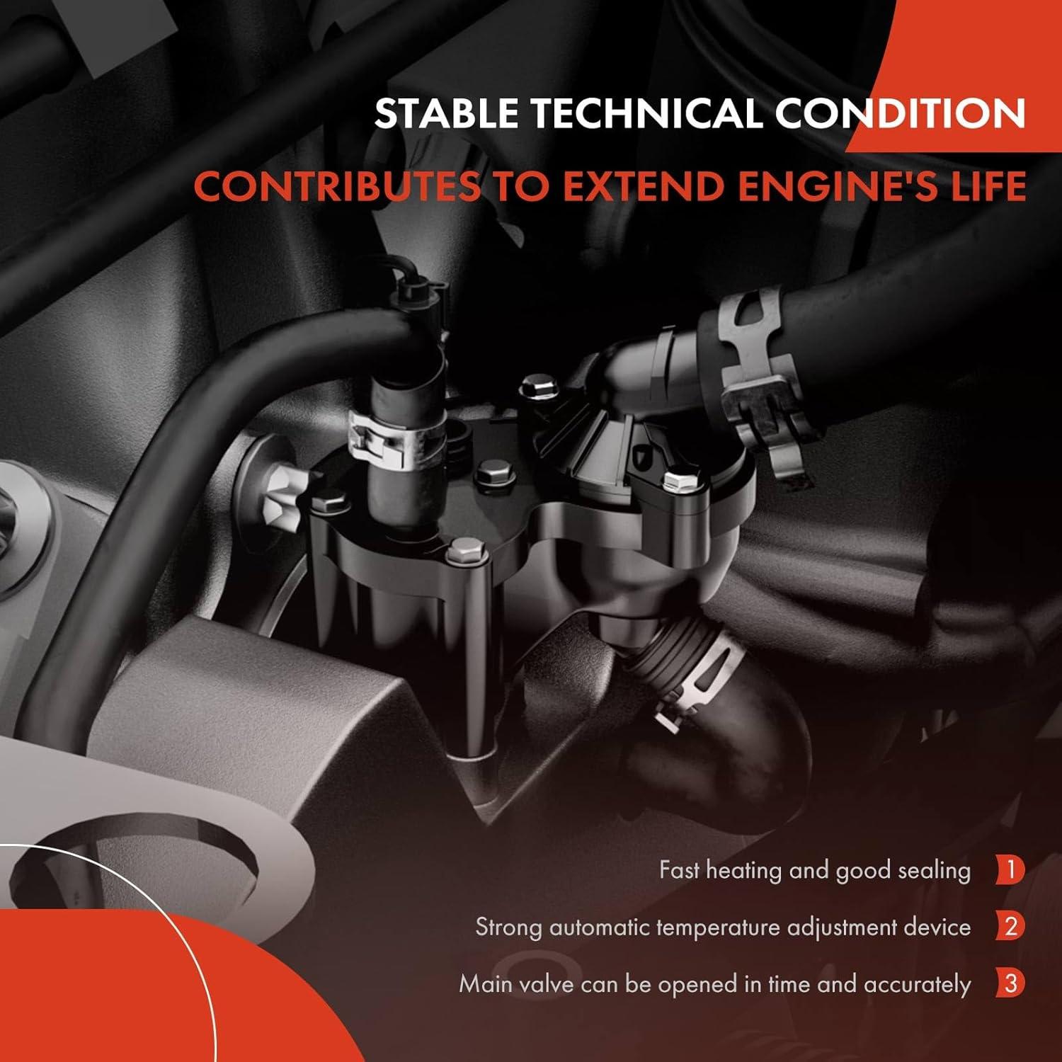 Carcasa de Termostato A-Premium para Toyota y Lexus V8