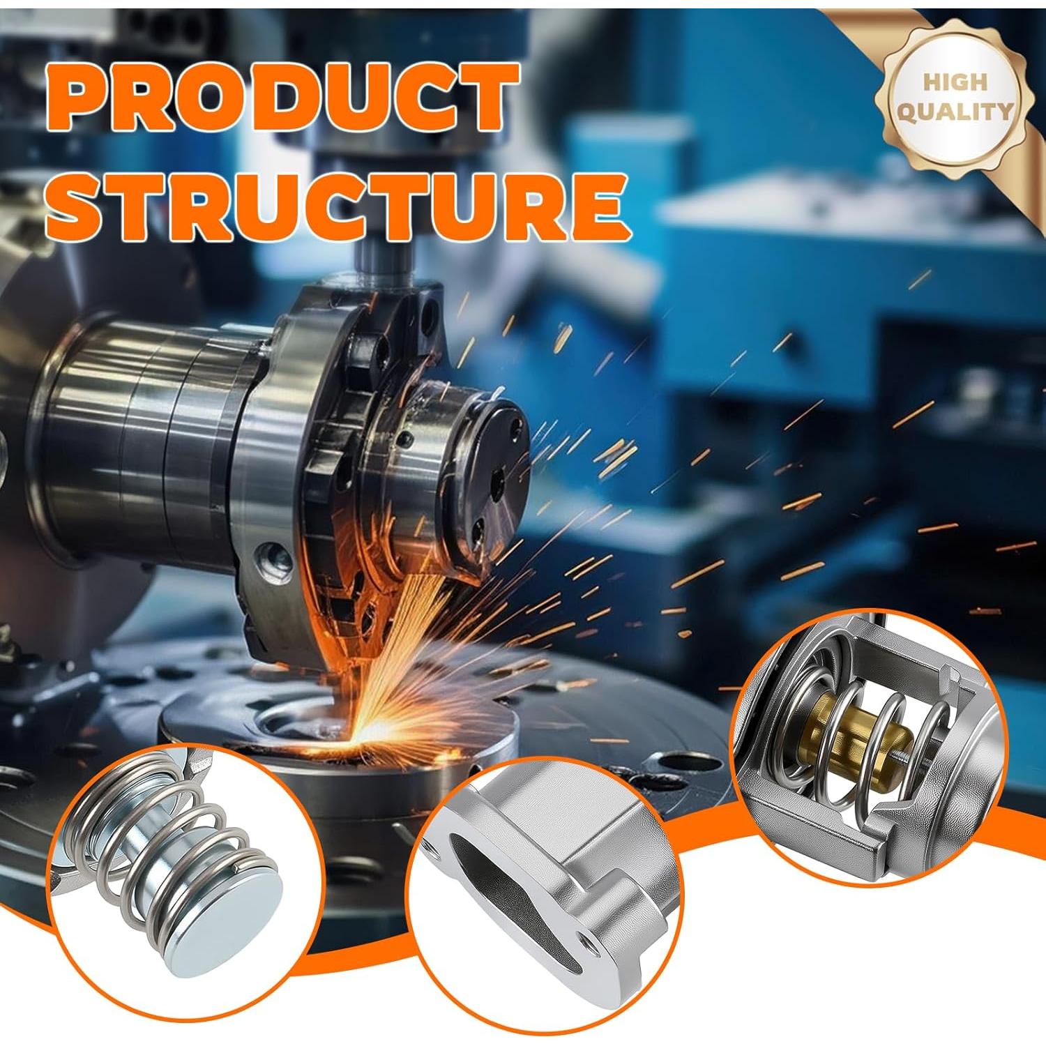 Termostato de Refrigerante GoaMotors 12678784 para Cadillac y Chevrolet