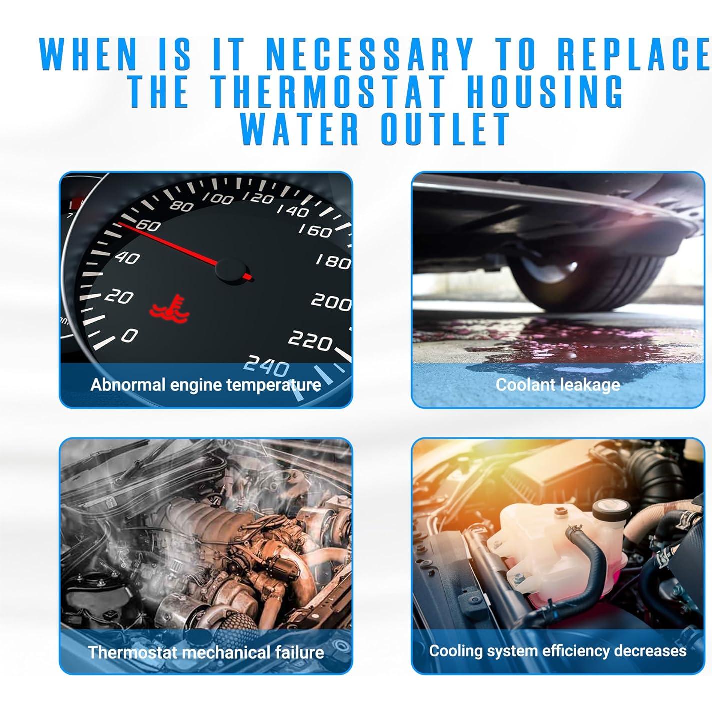 Carcasa del Termostato NOVAPARTS para Mercedes 2014-2020 2.0L