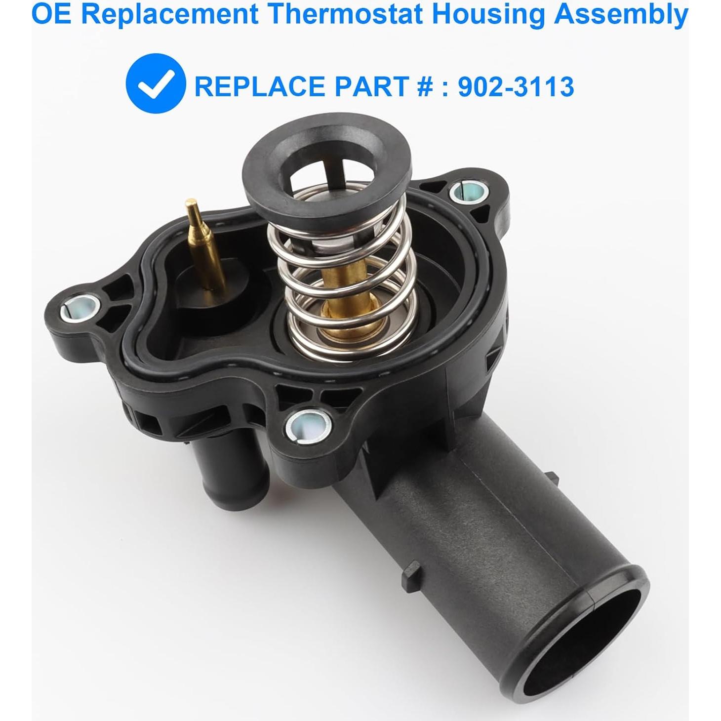 Conjunto Carcasa Termostato Allmotorparts 902-3113 Compatible Dodge Jeep Ram 3.6L