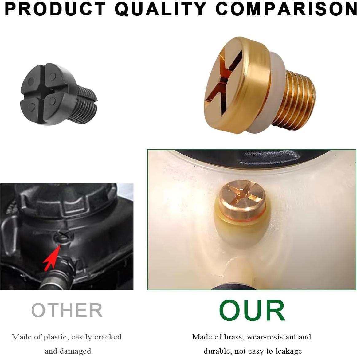 Tornillo de Purga de Refrigerante FSTURIOS M6x1.0 Dorado