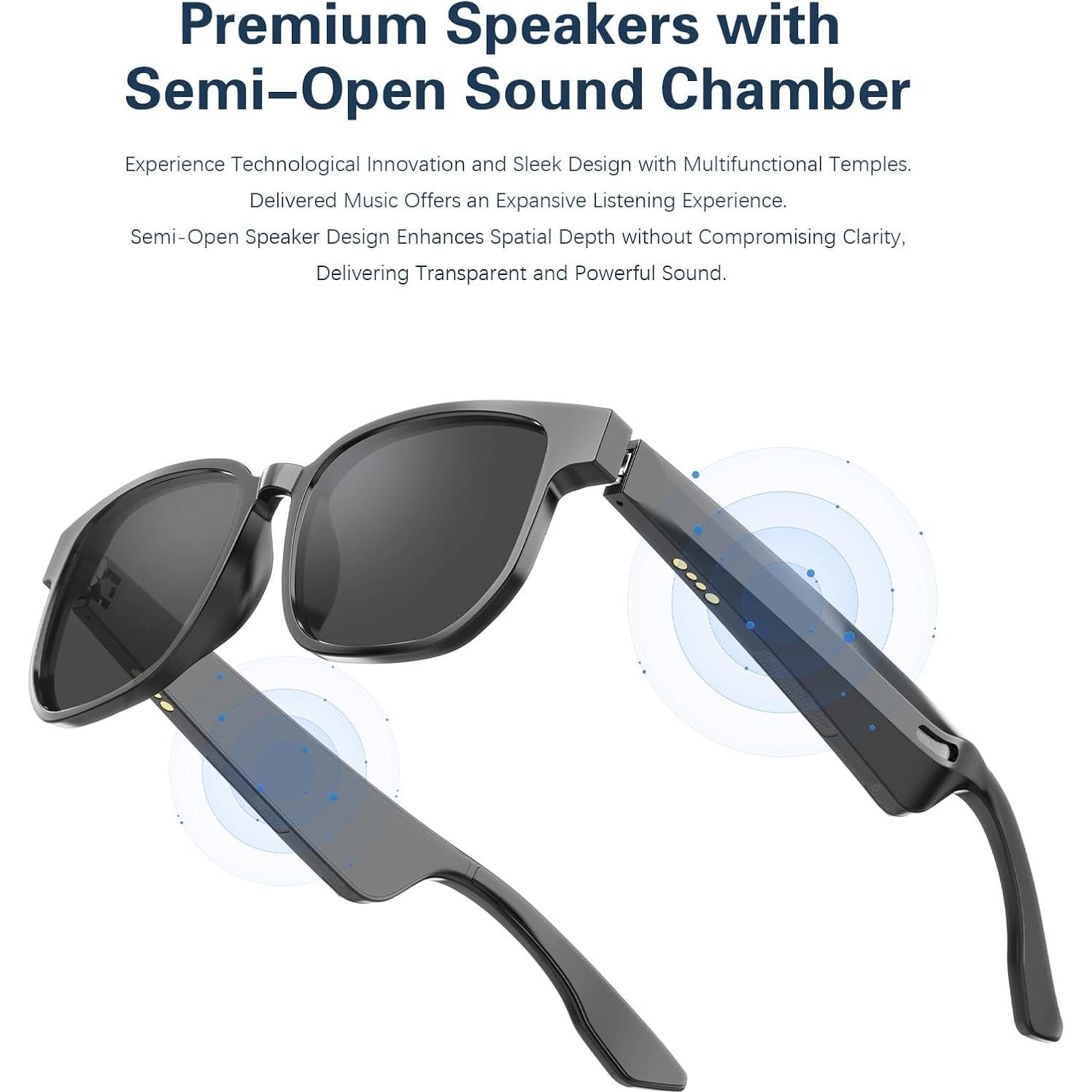 Gafas Inteligentes Fostex Bluetooth con Lentes Anti-Luz Azul