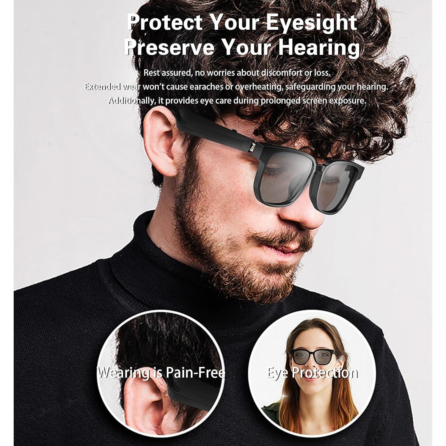 Gafas Inteligentes Fostex Bluetooth con Lentes Anti-Luz Azul