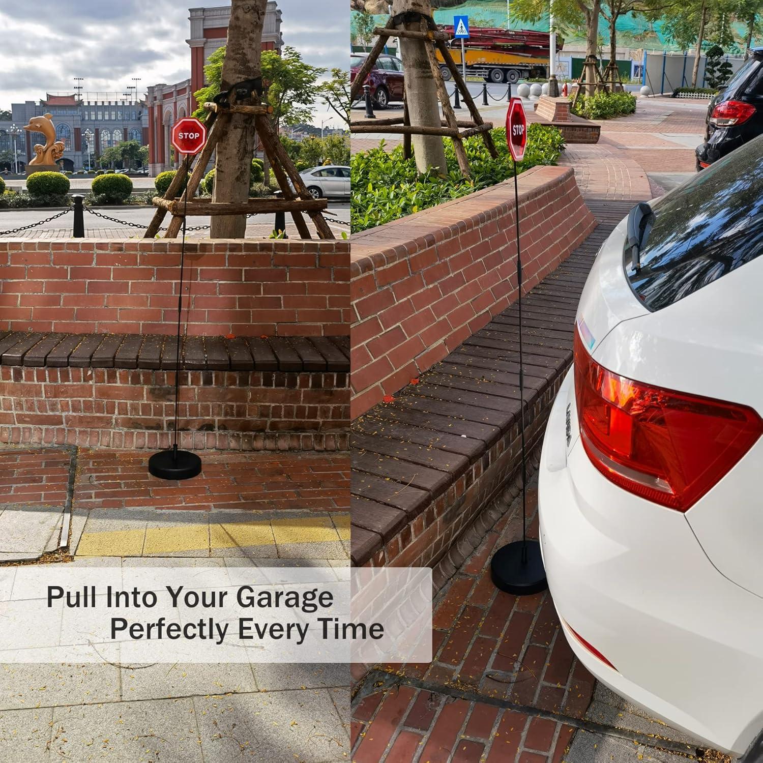 Señal de Alto LED Parpadeante Amiss para Estacionamiento