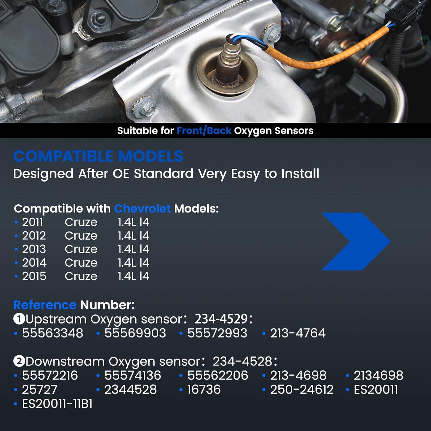 Sensor de Oxígeno SYKRSS 234-4528/234-4529 para Chevy Cruze 1.4L