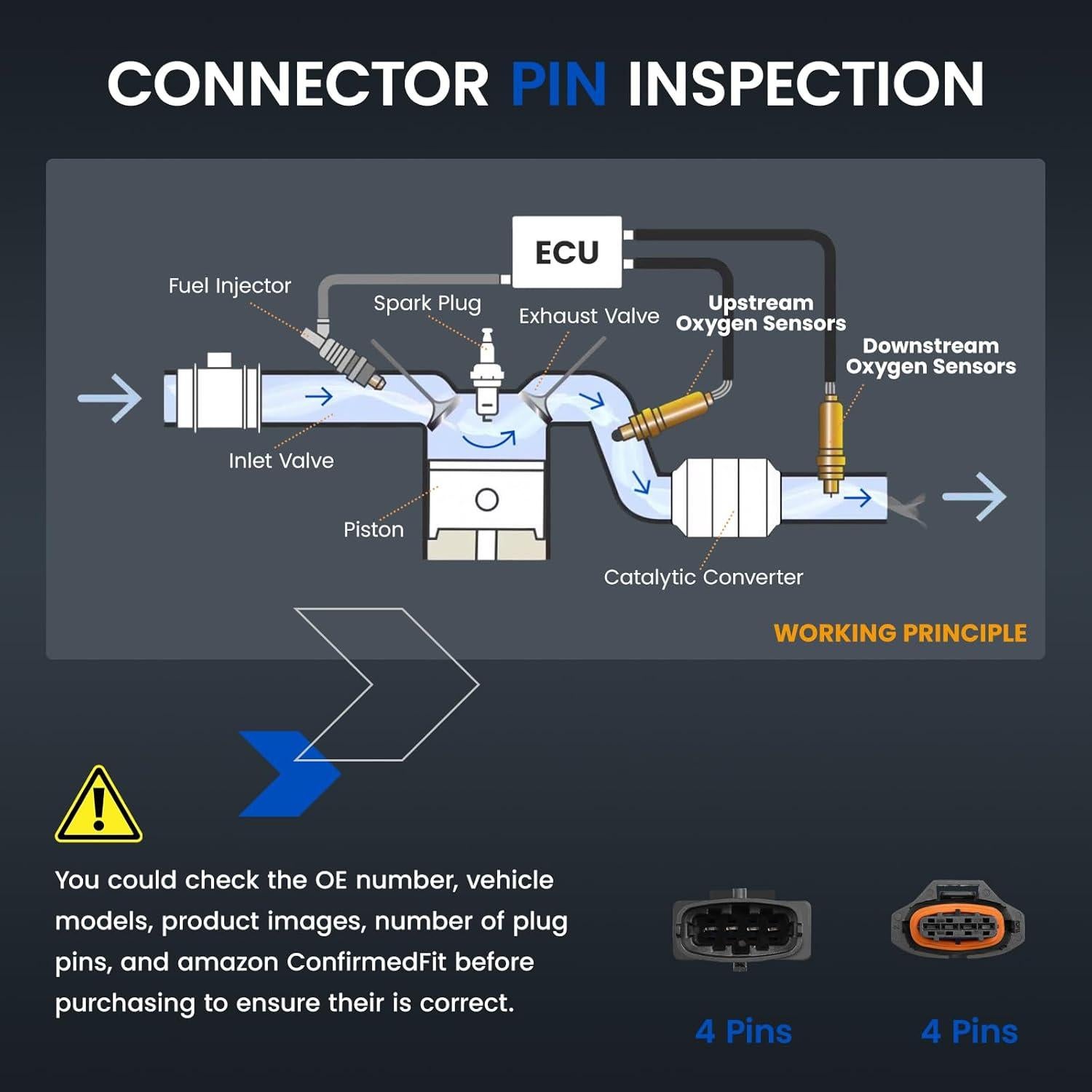 Sensor de Oxígeno SYKRSS 234-4528/234-4529 para Chevy Cruze 1.4L