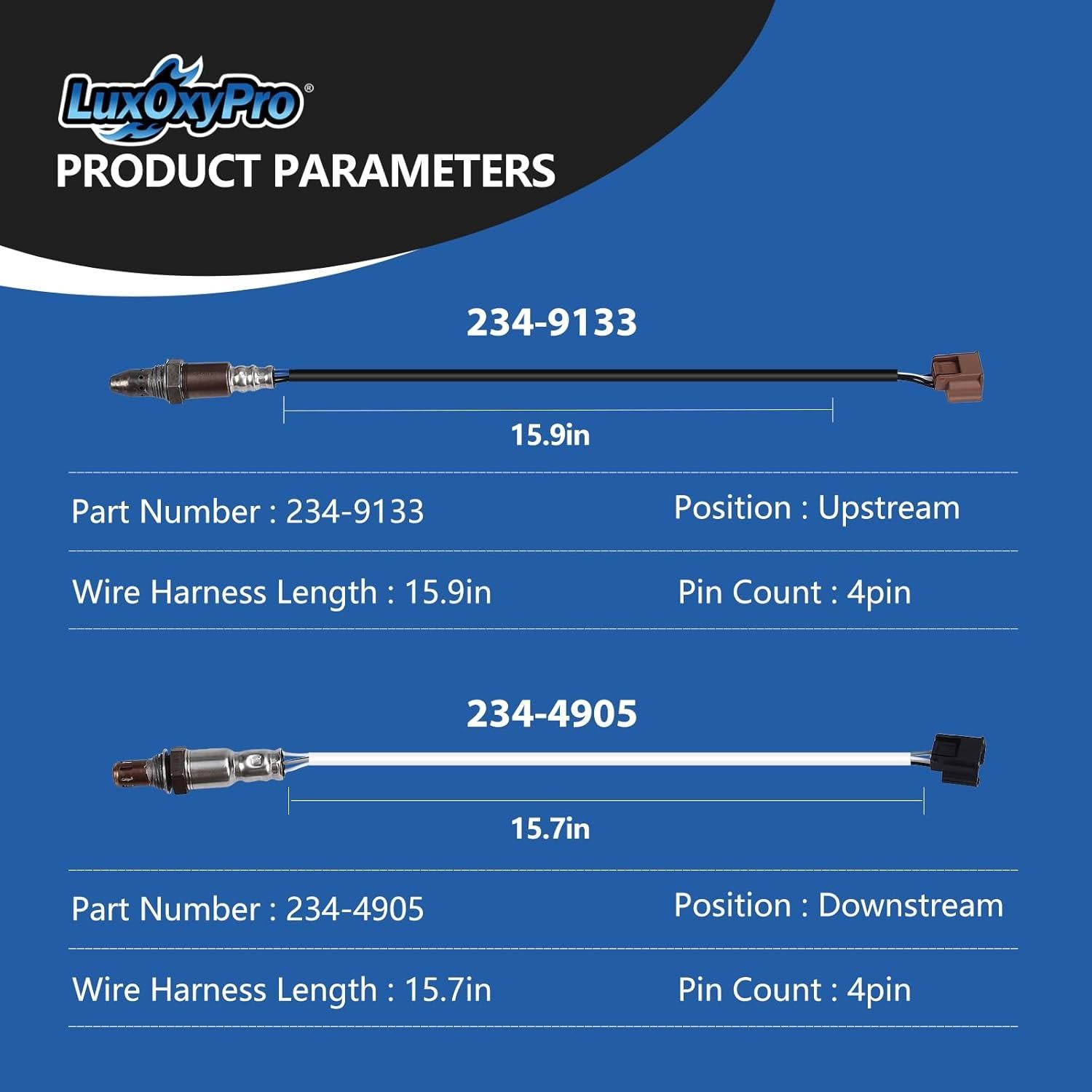 Sensor de Oxígeno LuxOxyPro para Nissan Altima 2.5L 2013-2017