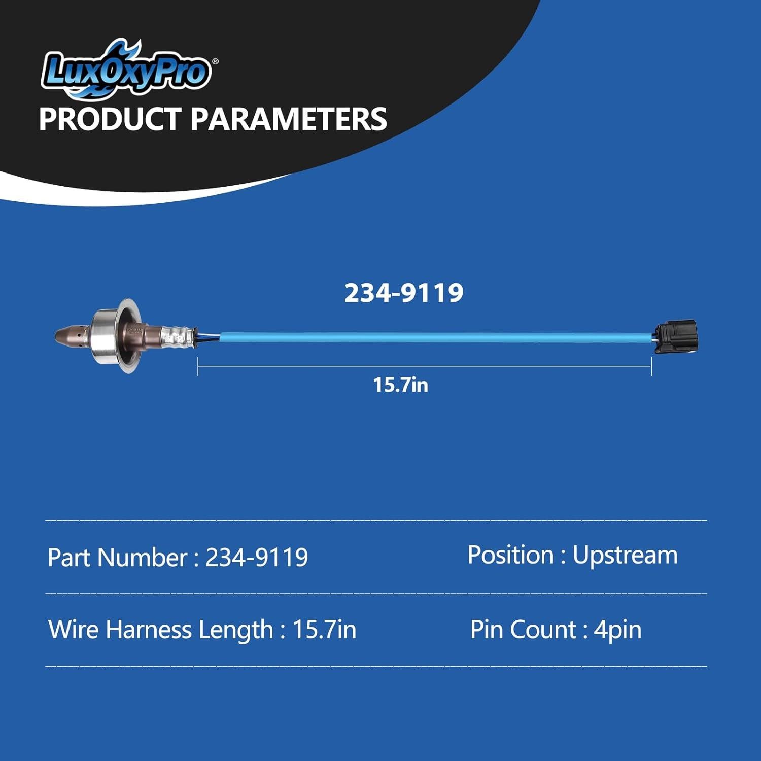 Sensor de Oxígeno LuxOxyPro para Honda Accord Civic HR-V 1.8L 2.0L
