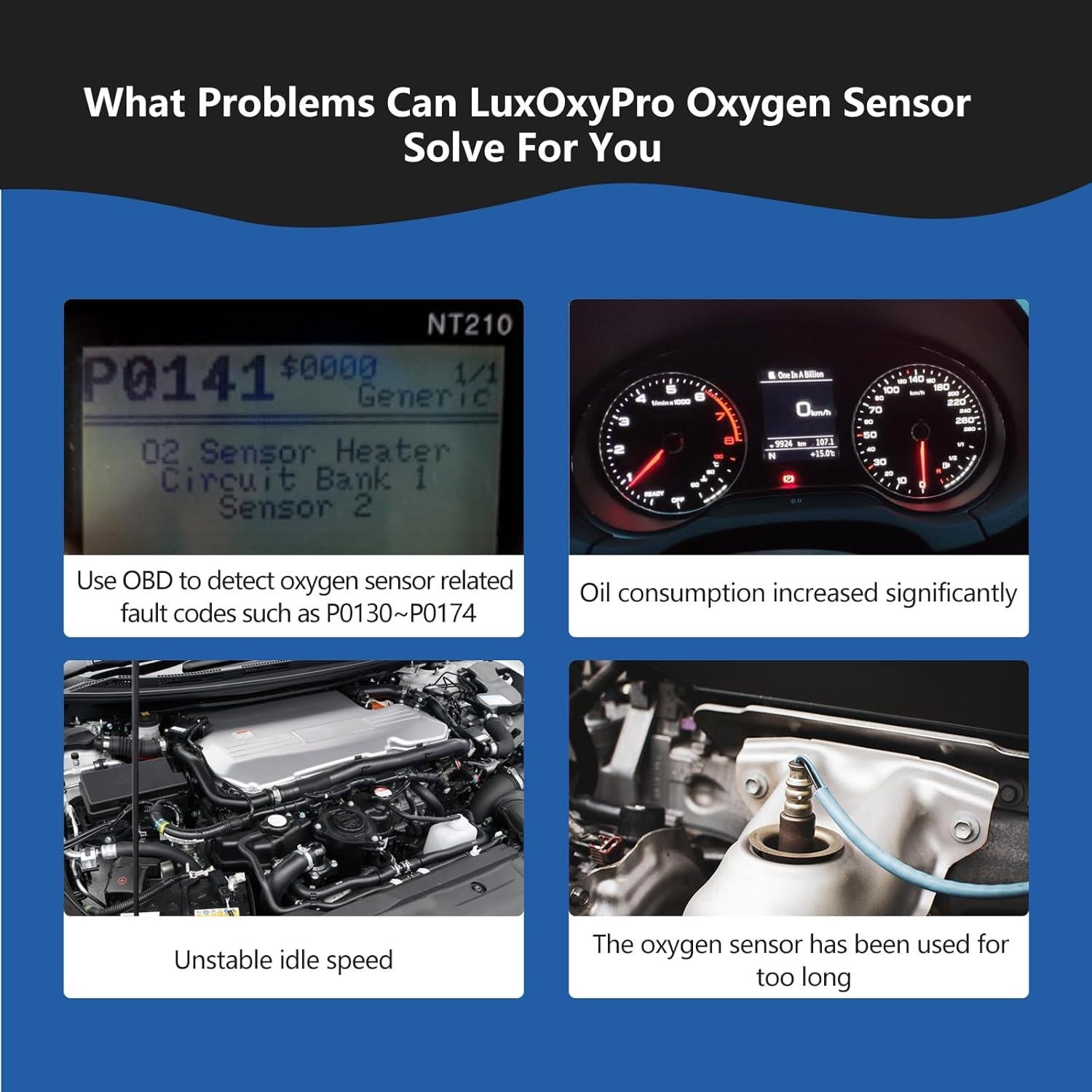 Sensor de Oxígeno LuxOxyPro para Chevy Cadillac Buick GMC