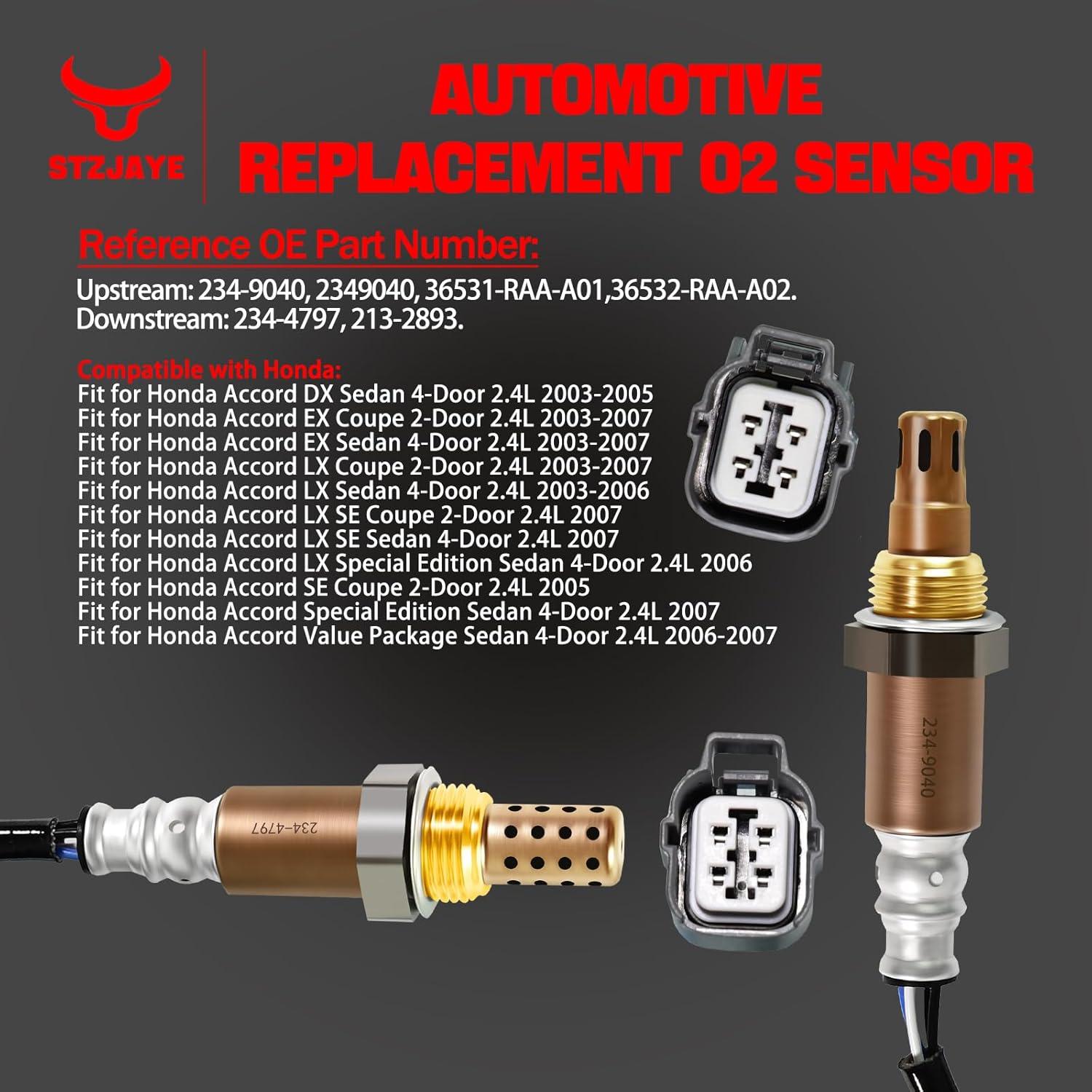 Sensor de Oxígeno O2 STZJAYE 234-9040 234-4797 Compatible Honda
