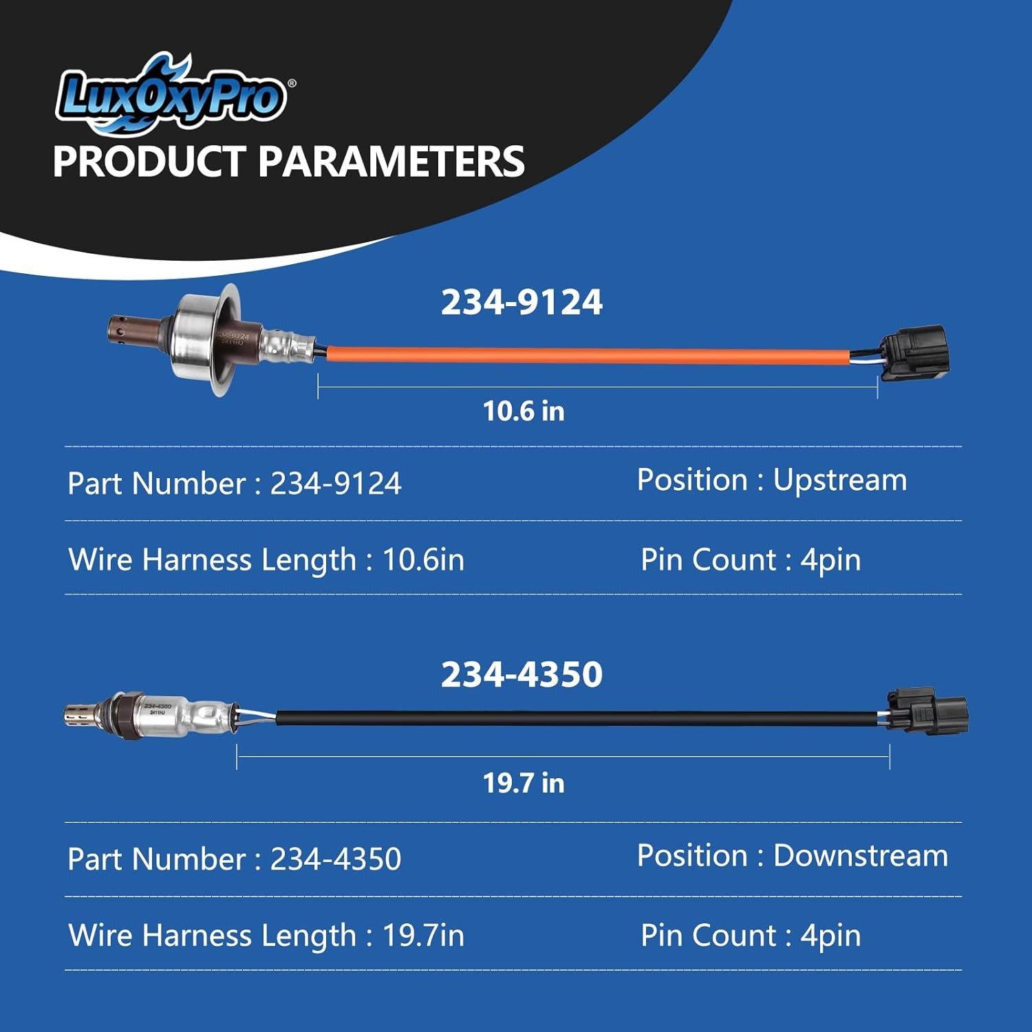 Sensor de Oxígeno LuxOxyPro para Honda Civic 1.8L 2007-2011