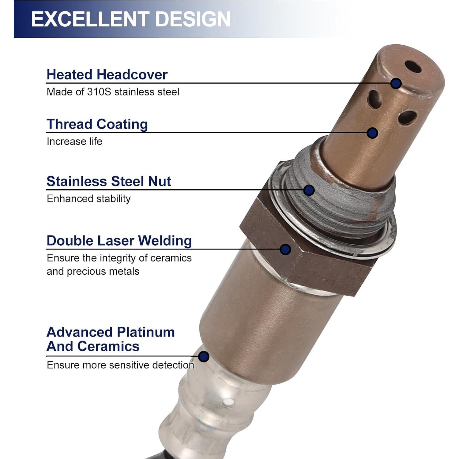 Sensor de Oxígeno Upstream JOYOMSTW 234-9052 para Toyota y Lexus