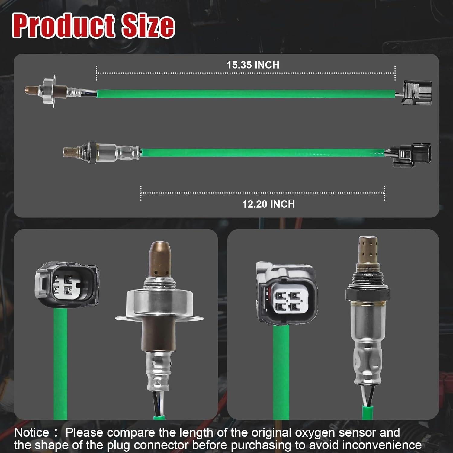 Sensor de Oxígeno Upstream y Downstream Keuyyap para Honda Accord y Acura TSX