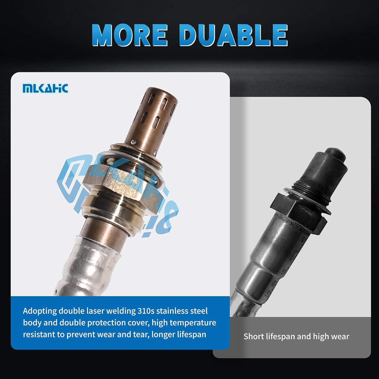 Sensor de Oxígeno MLKAHIC 17014 Compatible Audi Volkswagen - Juego de 2