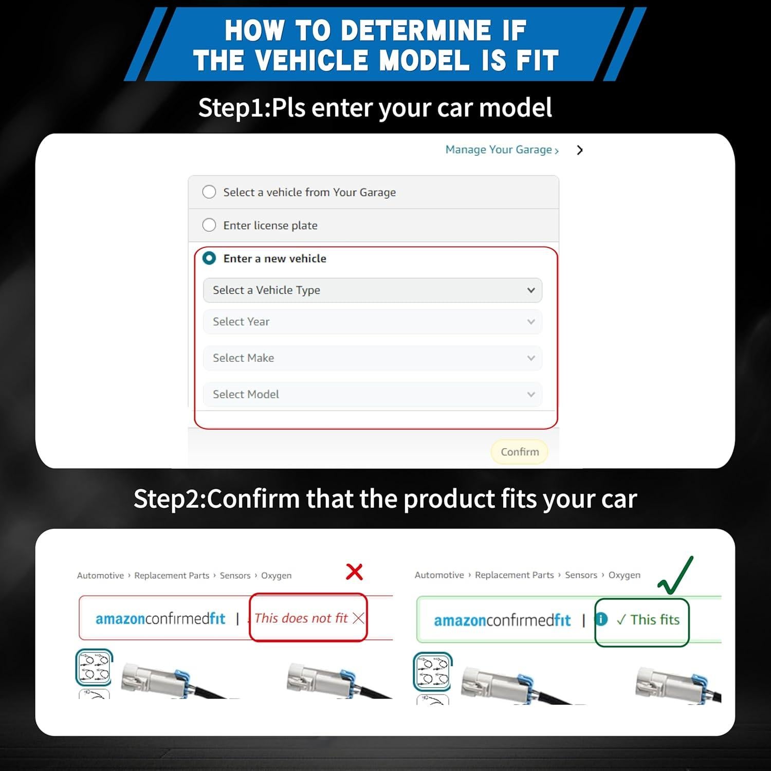 Sensor de Oxígeno MLKAHIC 17014 Compatible Audi Volkswagen - Juego de 2