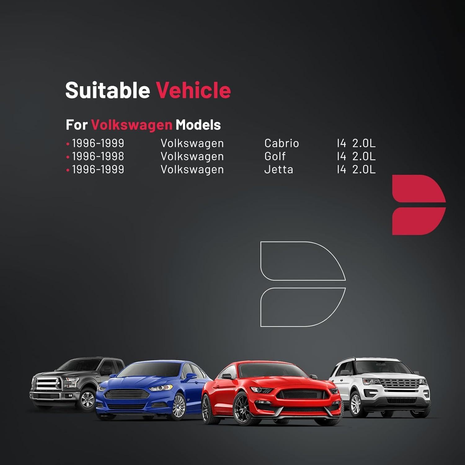 Sensor de Oxígeno BDFHYK Compatible Volkswagen Cabrio Golf Jetta 1996-1999