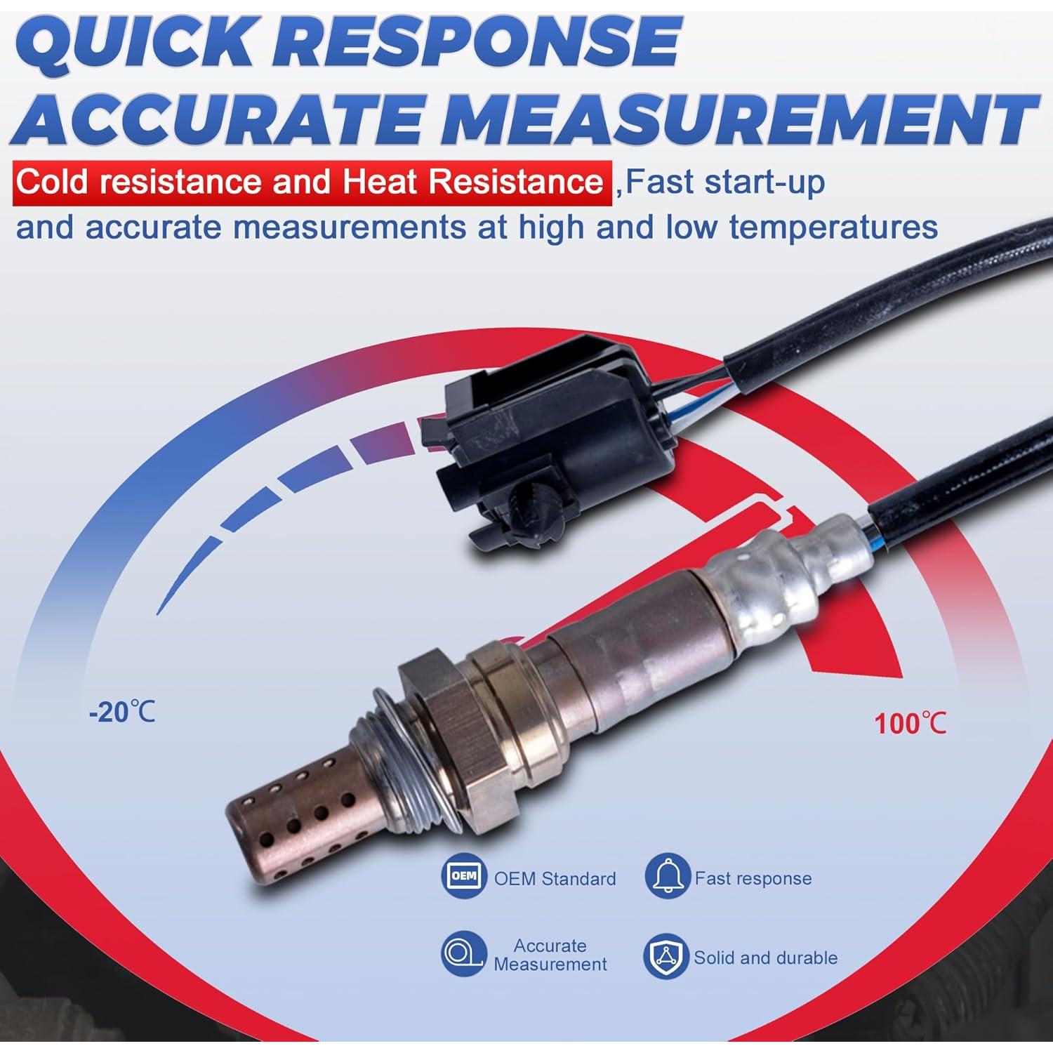 Sensor de Oxígeno Everestway 2PCS Compatible Jeep 1996-1999