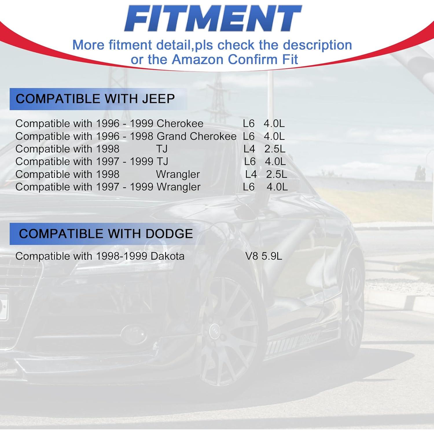 Sensor de Oxígeno Everestway 2PCS Compatible Jeep 1996-1999