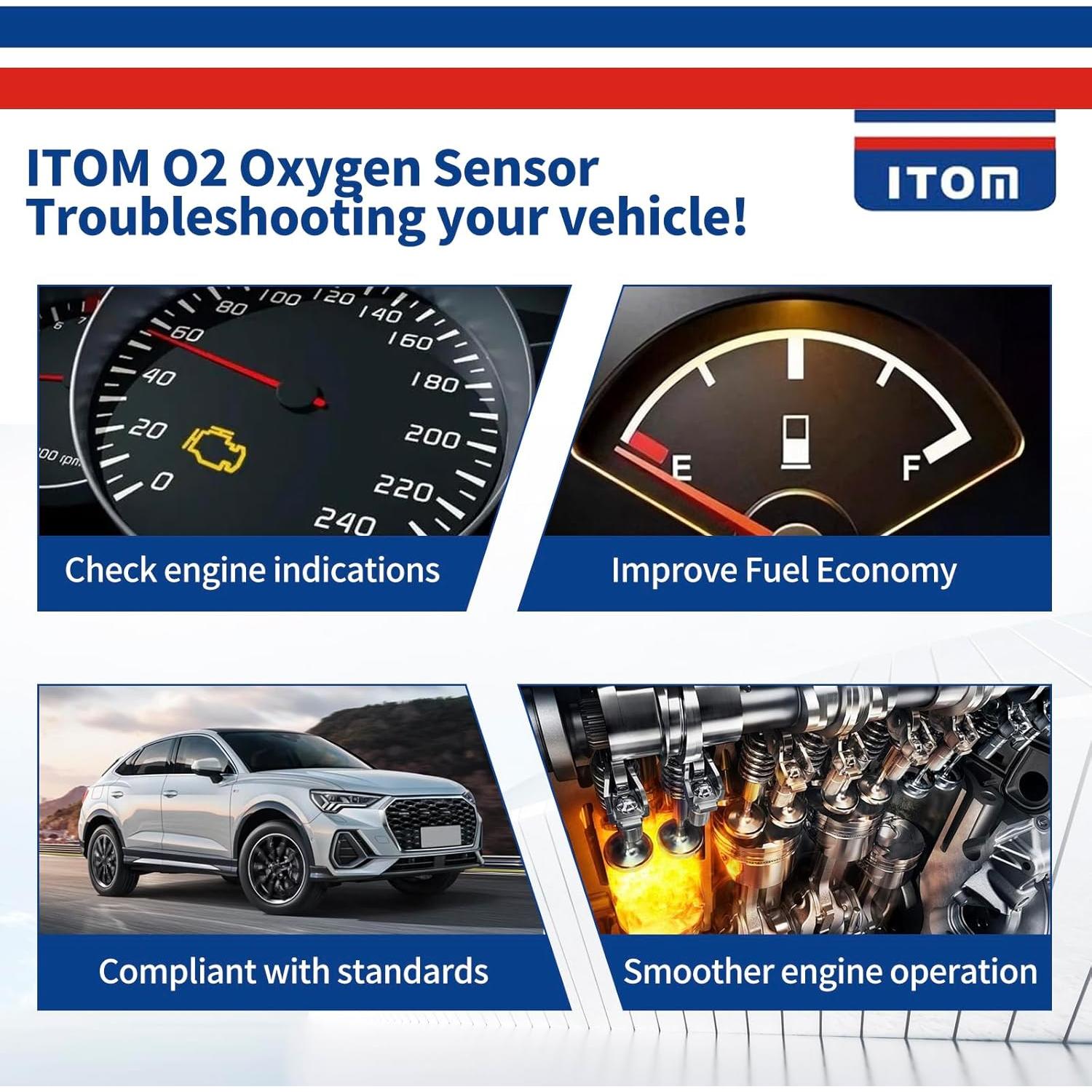 Sensor de Oxígeno ITOM 234-4162 para Toyota Sequoia 4.7L V8