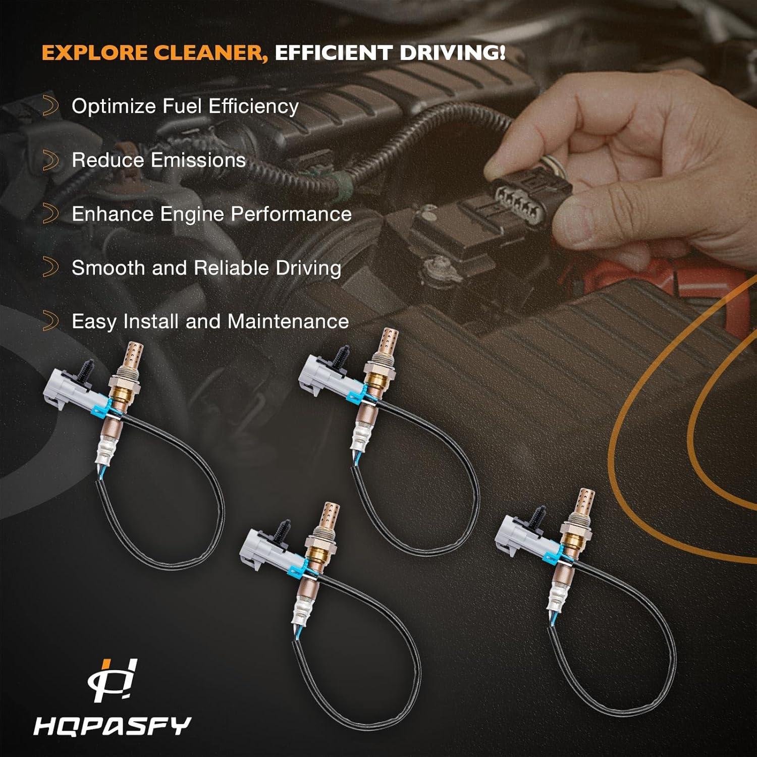 Sensor de Oxígeno O2 HQPASFY 4 Piezas Compatible 2003-2005