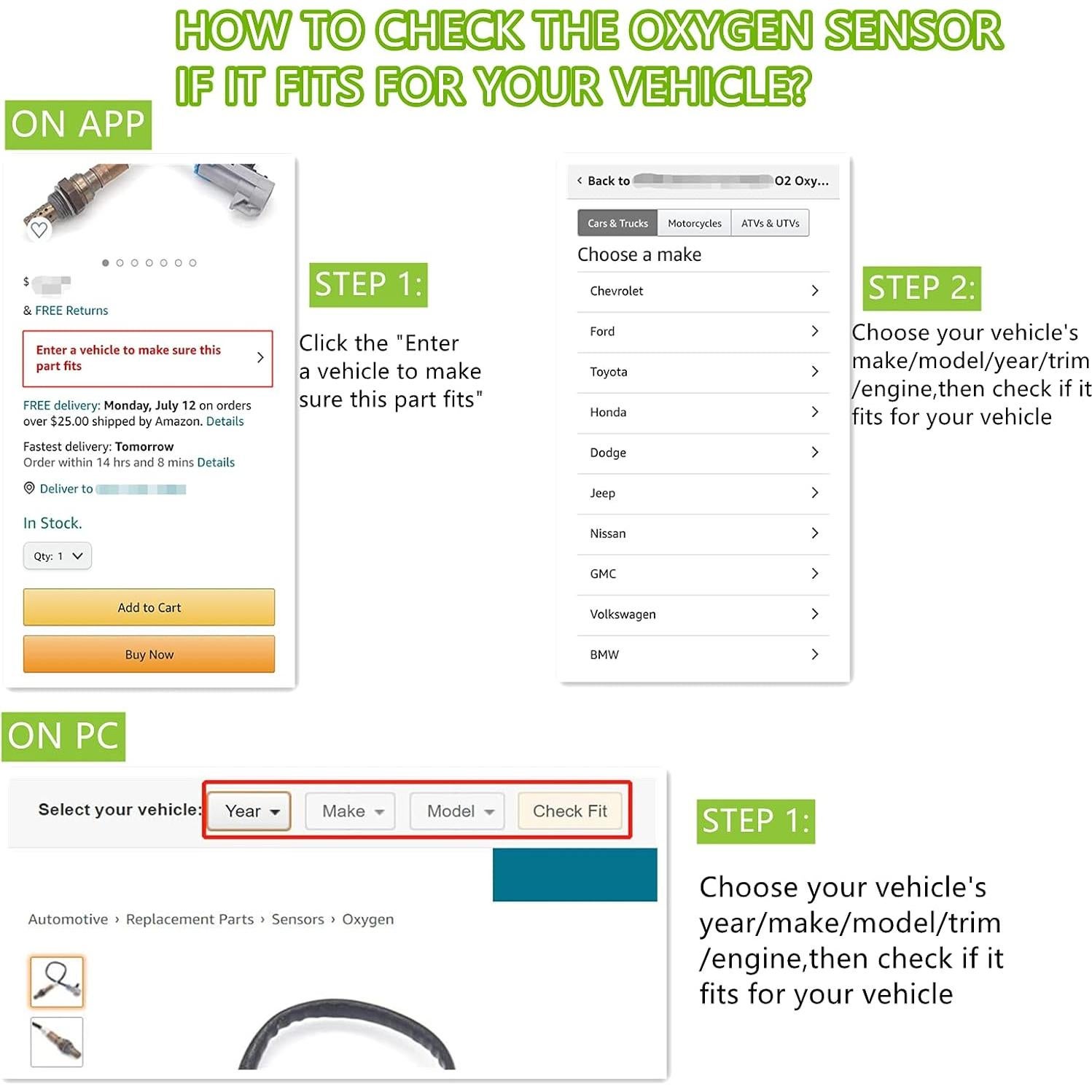 Sensor de Oxígeno O2 DOSKJOK 234-4545 Compatible con Varios Modelos