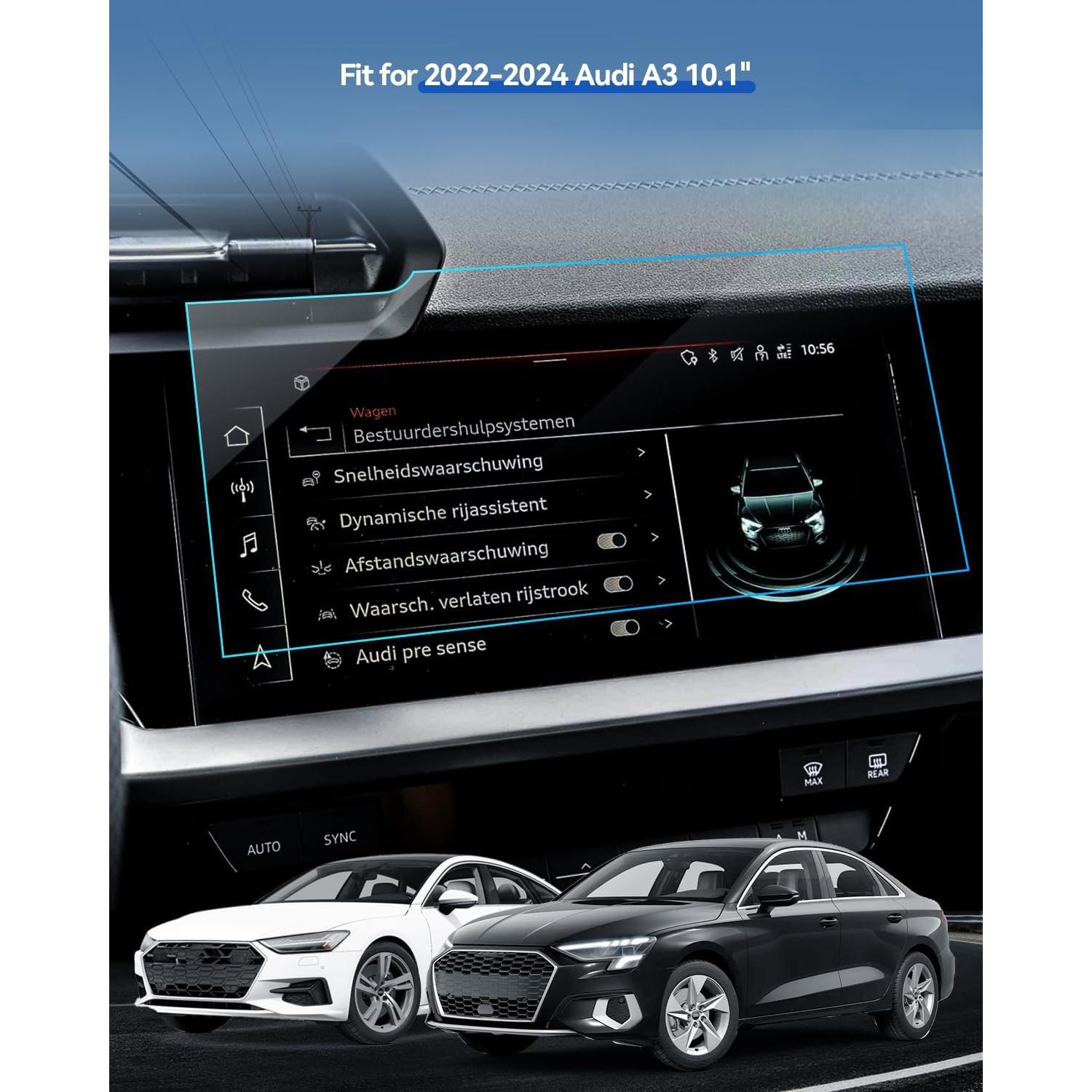 Protector de Pantalla Táctil LANTU para Audi A3 2022-2025 10.1''