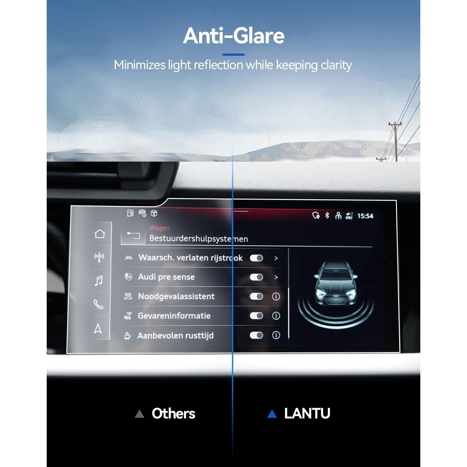 Protector de Pantalla Táctil LANTU para Audi A3 2022-2025 10.1''