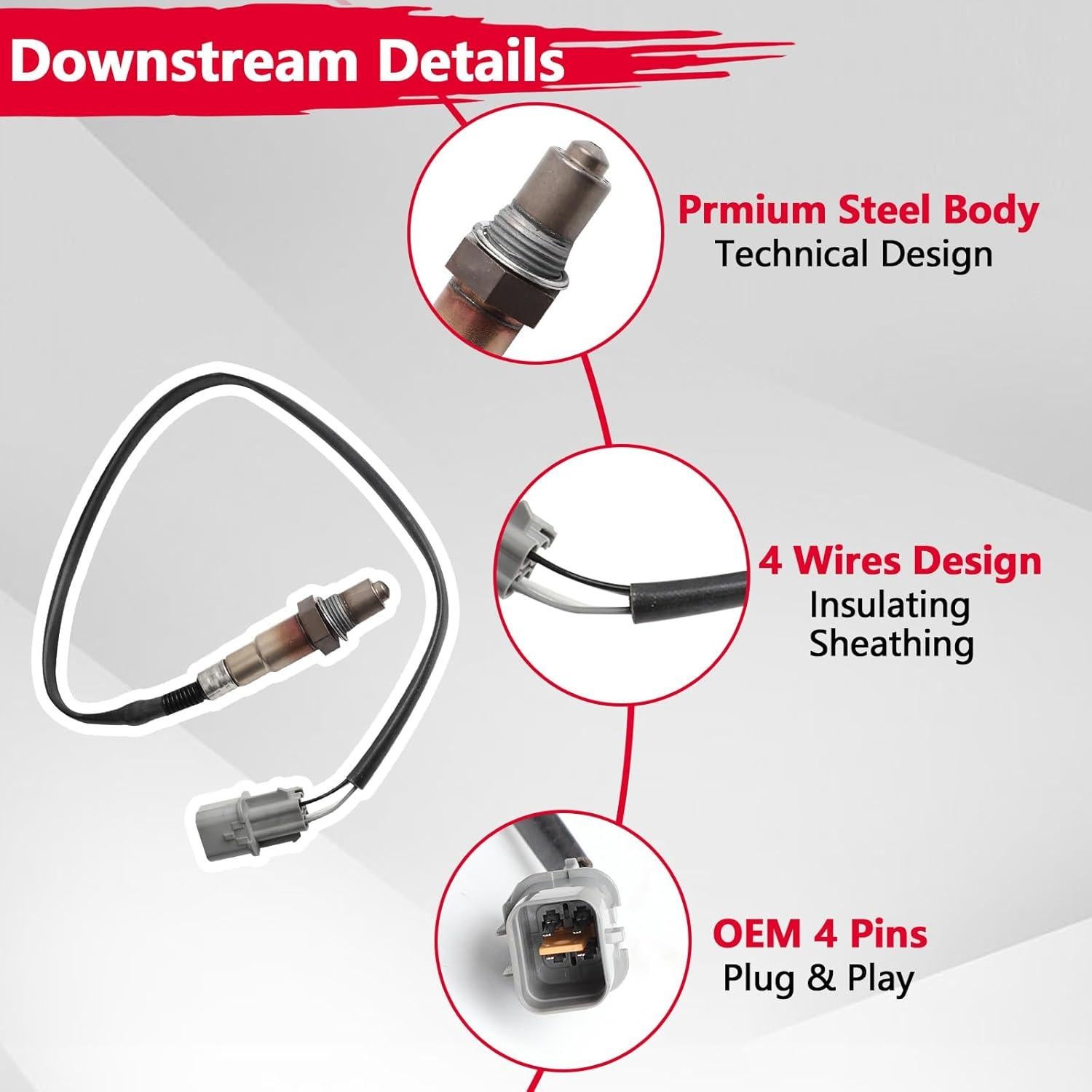 Sensores de Oxígeno XunDong 234-5055 234-4568 para Hyundai/Kia